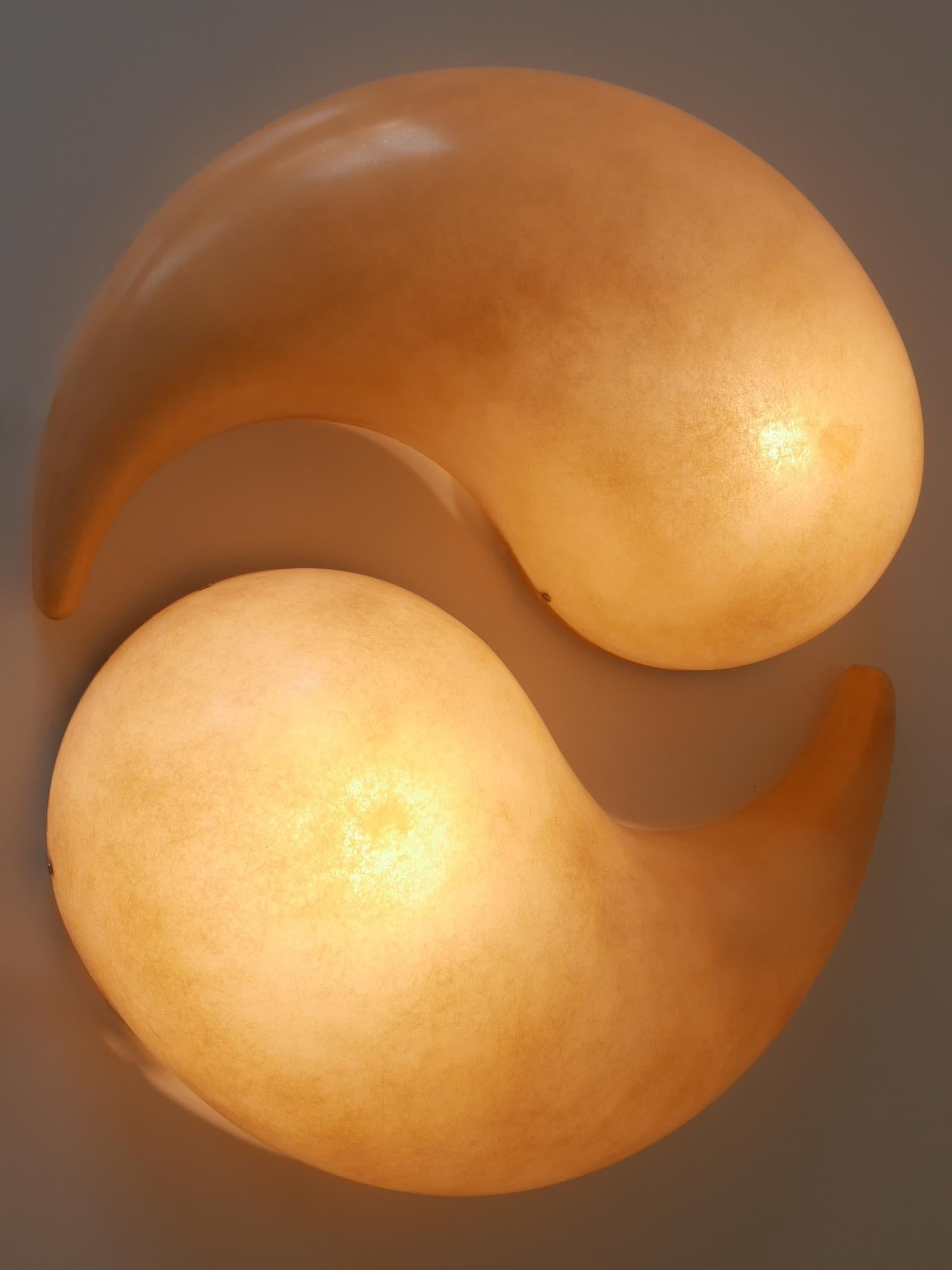 Set of Two Wall Lamps or Sconces Chakra by Gregorio Spini for Kundalini, Italy In Good Condition For Sale In Munich, DE