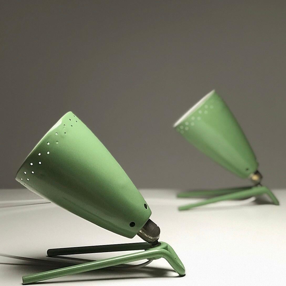 Lacquer Set of Two Wall Light by Louis Kalff for Philips, Nederland, 1950s