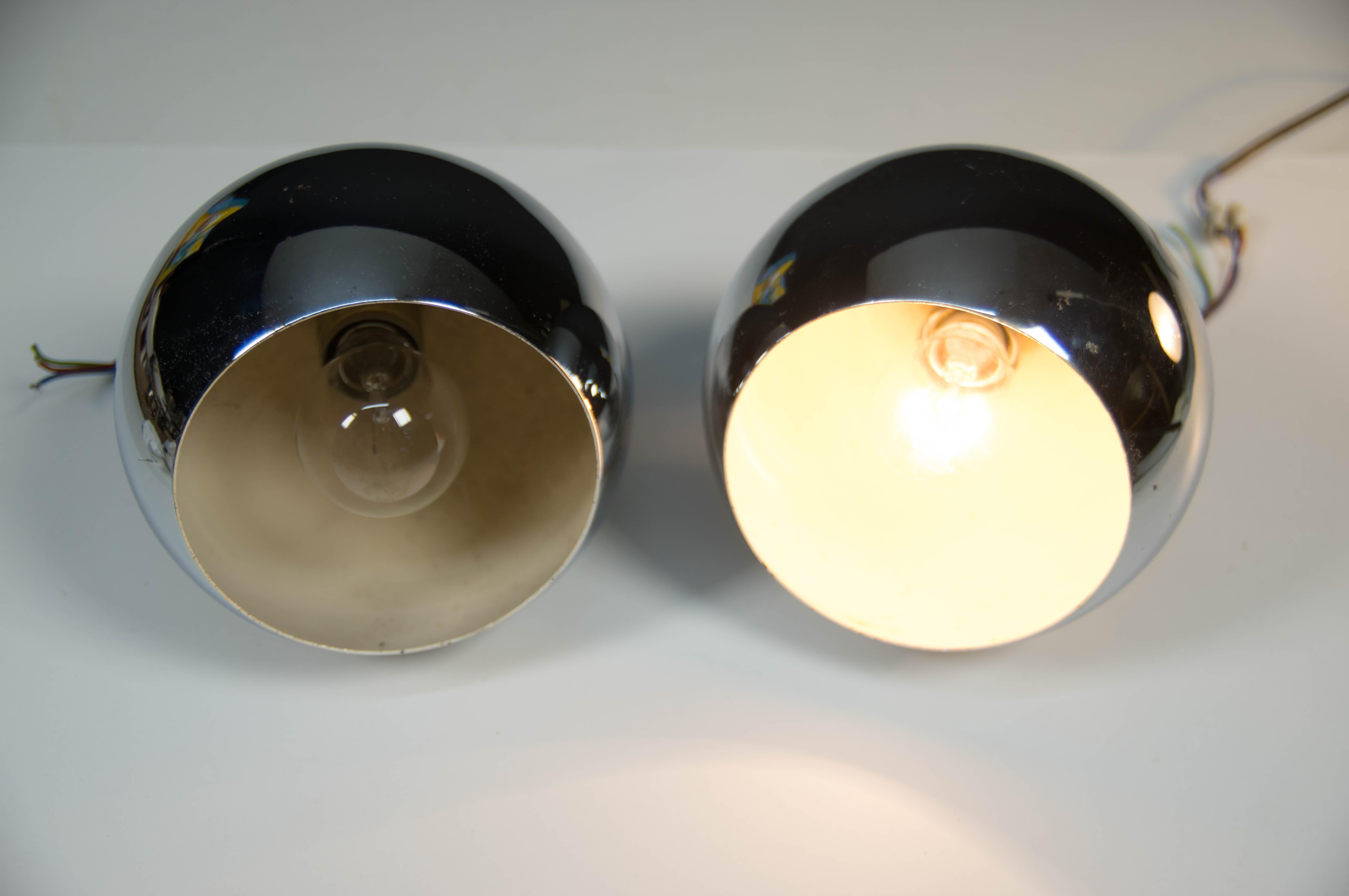 Late 20th Century Set of Two Wall or Ceiling Lights, 1970s