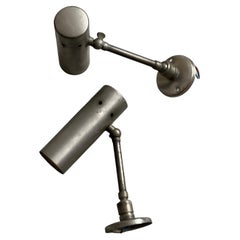 Set of two Wall Spotlights in Metal, 1960s, Living Room Lights, Decorative Lamp