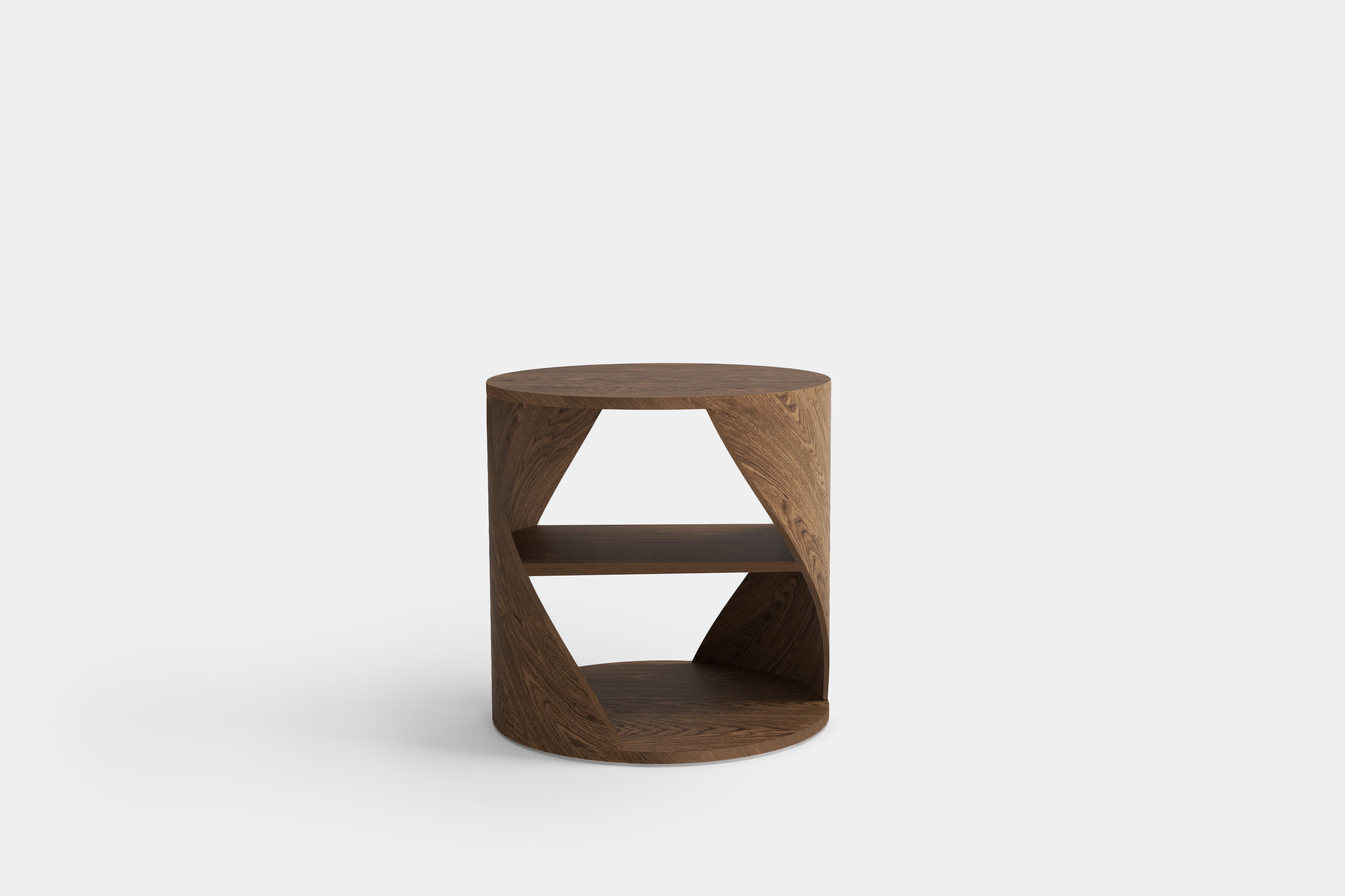 Set di due tavolini MYDNA, comodini in legno di noce di Joel Escalona In condizioni Nuovo in vendita a Ciudad de México, CDMX