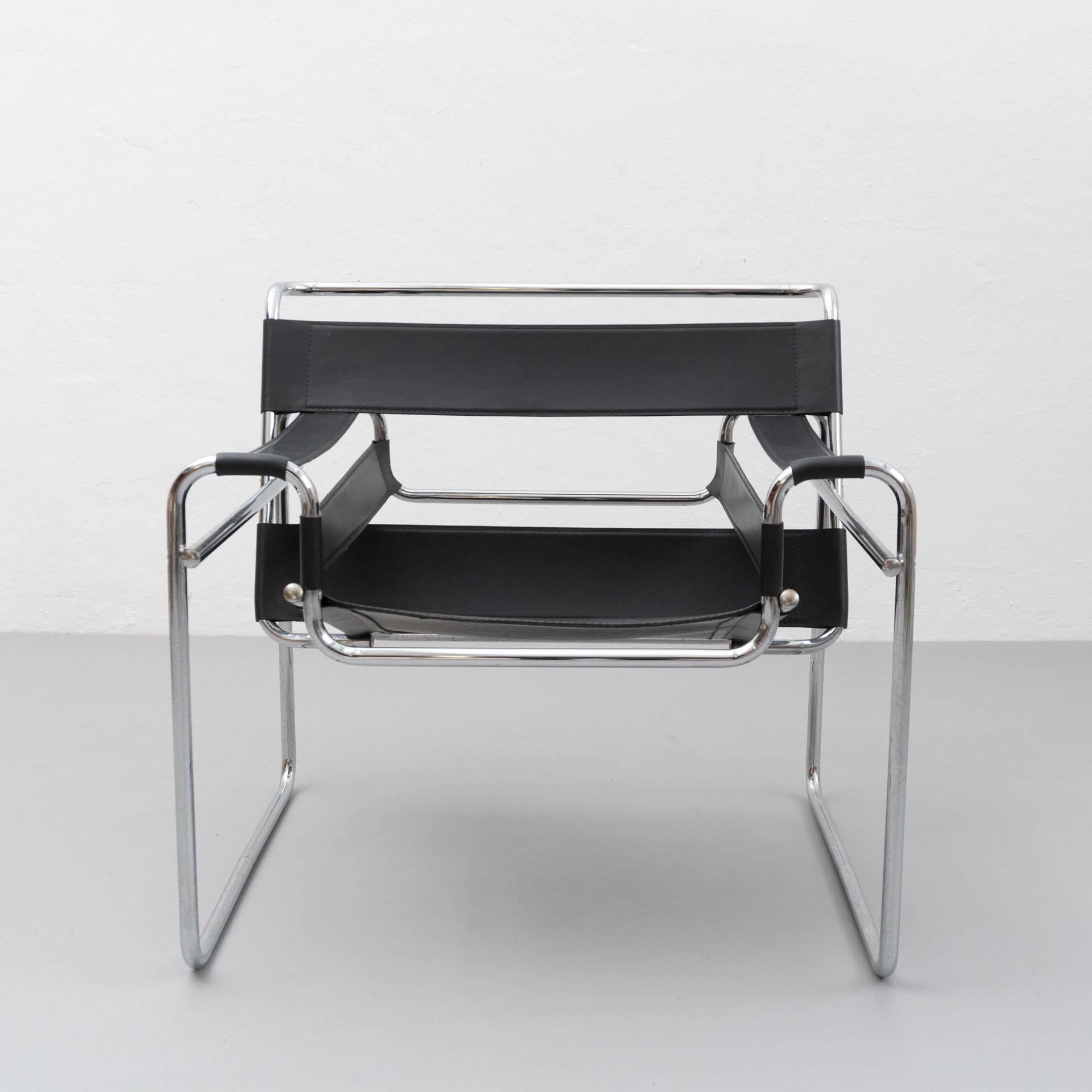 Steel Set of Two Wassily Armchairs by Marcel Breuer