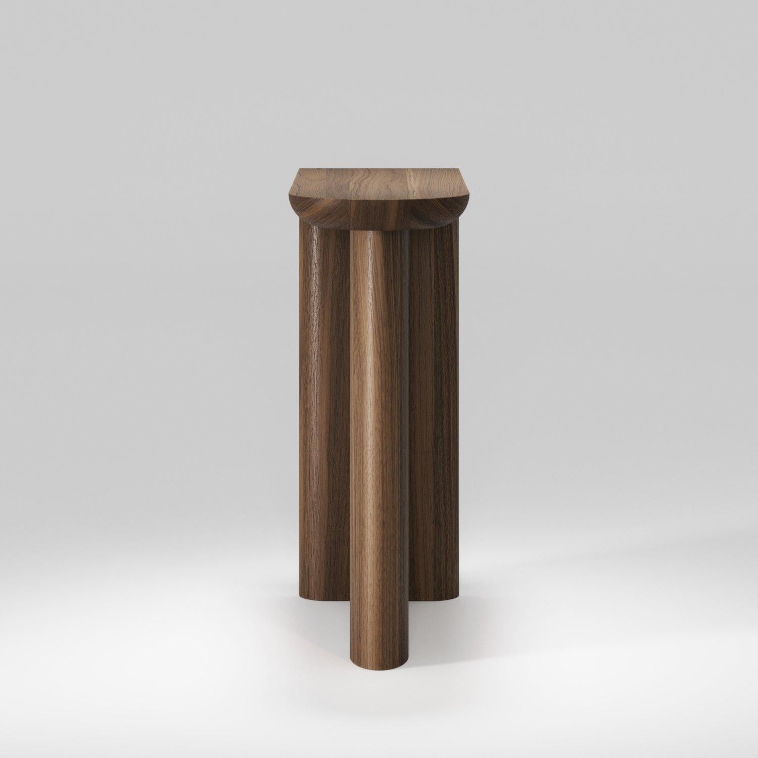 Contemporary Set of Two  Wewood RE-FORM Walnut Console by ALAIN GILLES For Sale