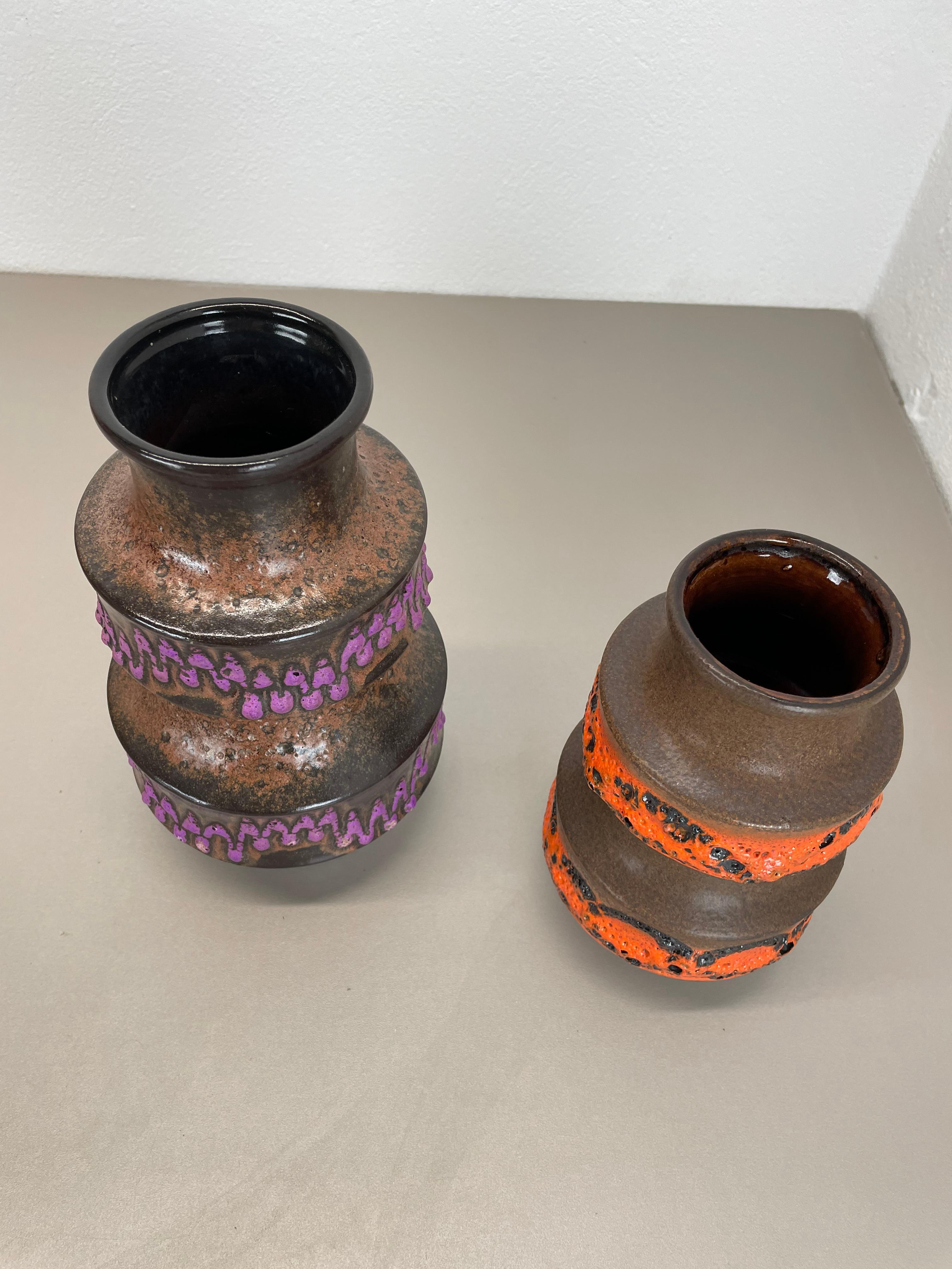Set di due vasi Fat Lava in ceramica WGP 