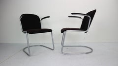 Set of Two W.H. Gispen M-413 Armchair, Dutch Design, 1953