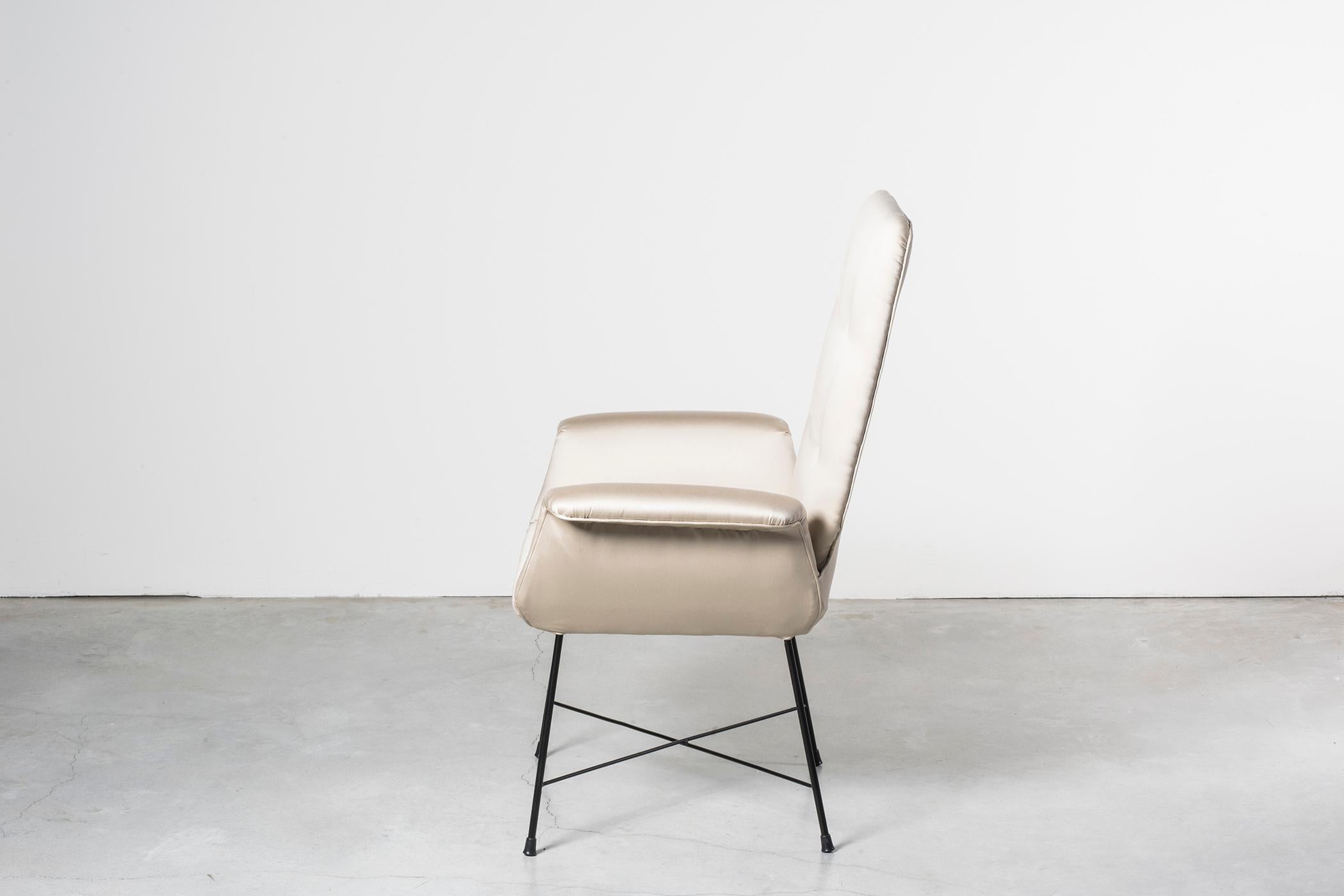 Modern Set of Two White Armchairs by Martin Eisler and Carlo Hauner For Sale