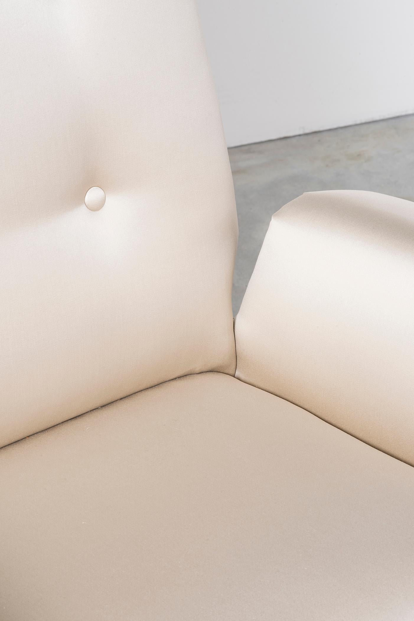 Mid-20th Century Set of Two White Armchairs by Martin Eisler and Carlo Hauner For Sale