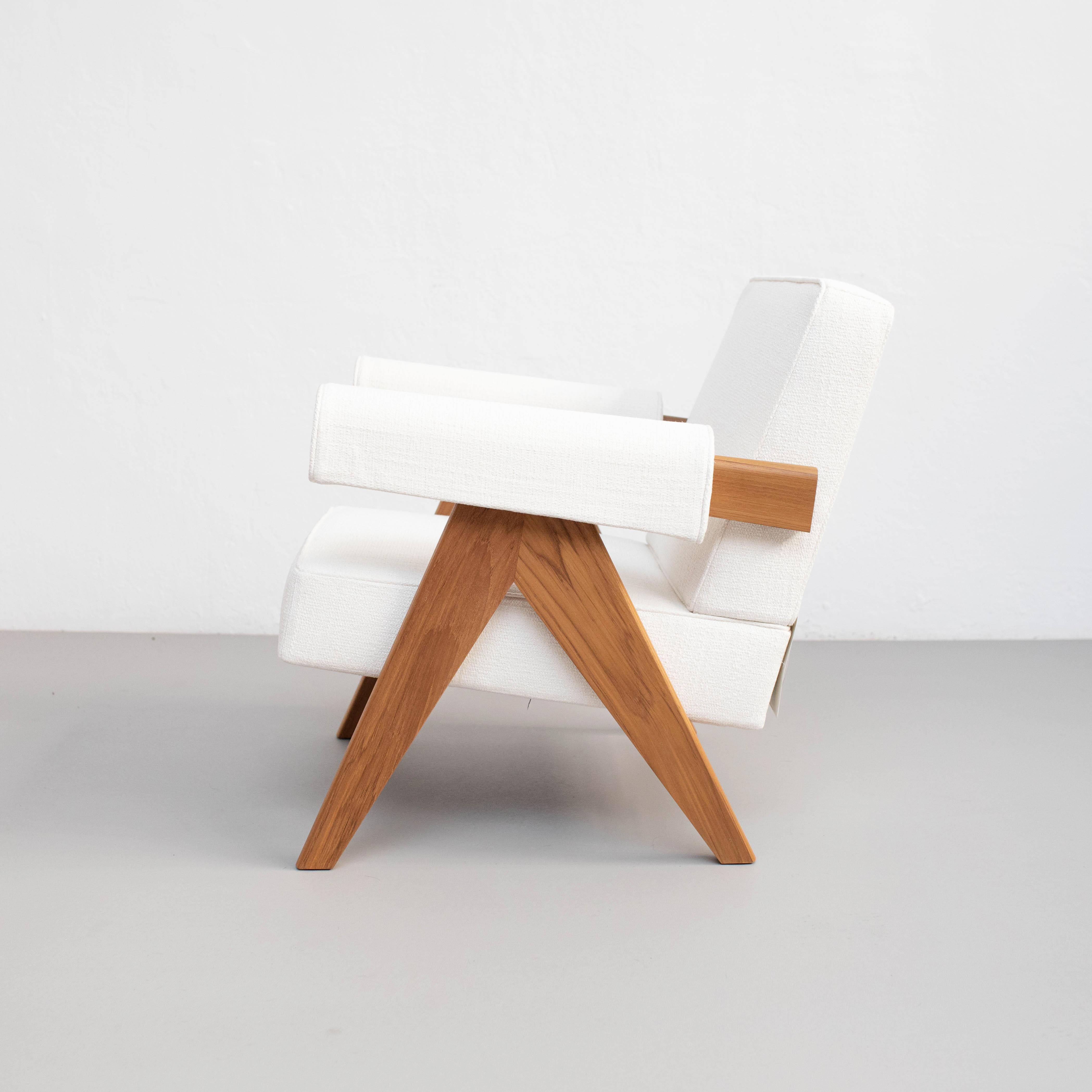 Ensemble de deux fauteuils blancs Pierre Jeanneret 053 Capitol Complex de Cassina Neuf - En vente à Barcelona, Barcelona