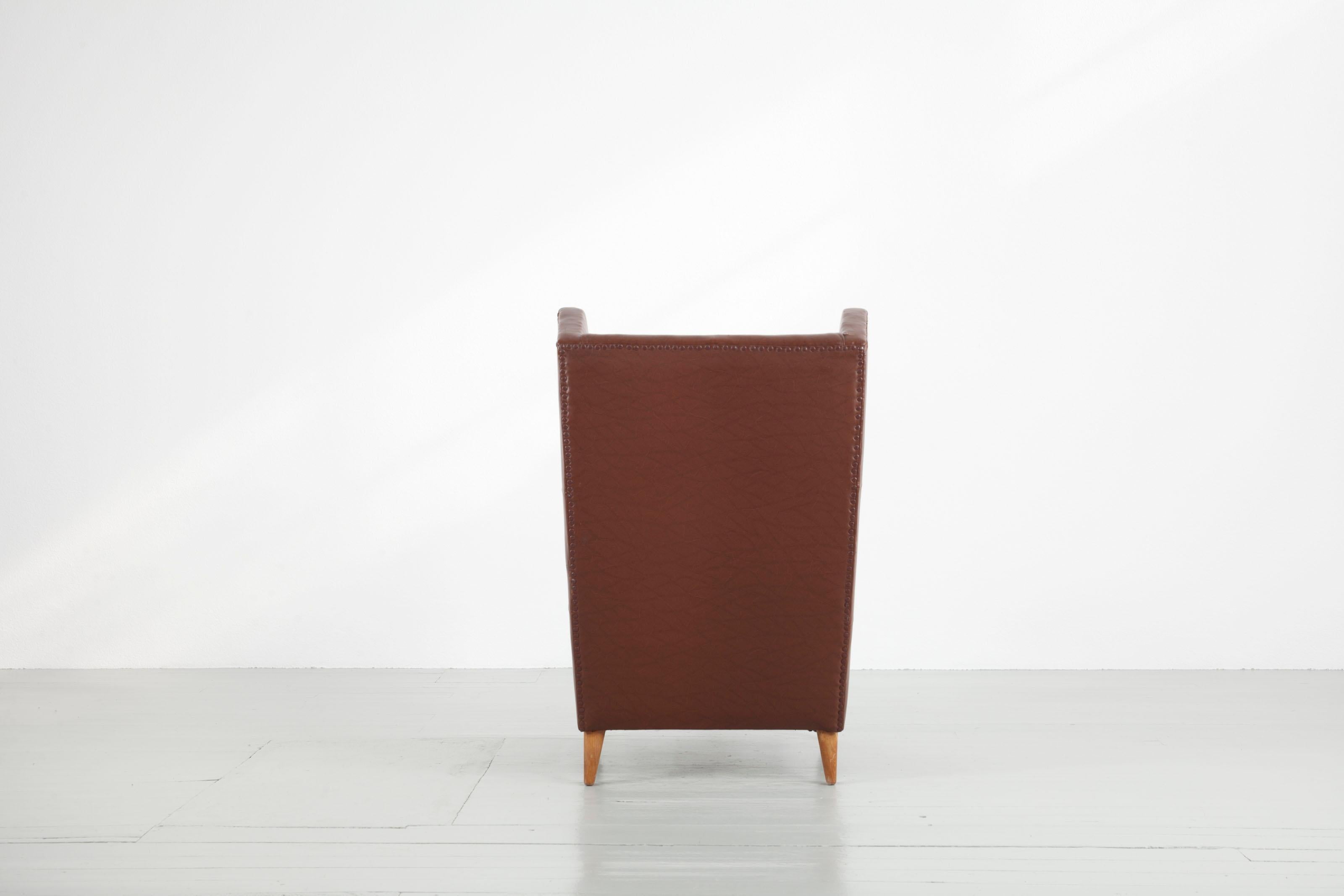 Milieu du XXe siècle Ensemble de deux chaises à dossier, Design by Melchiorre Bega, Italie, années 1950 en vente