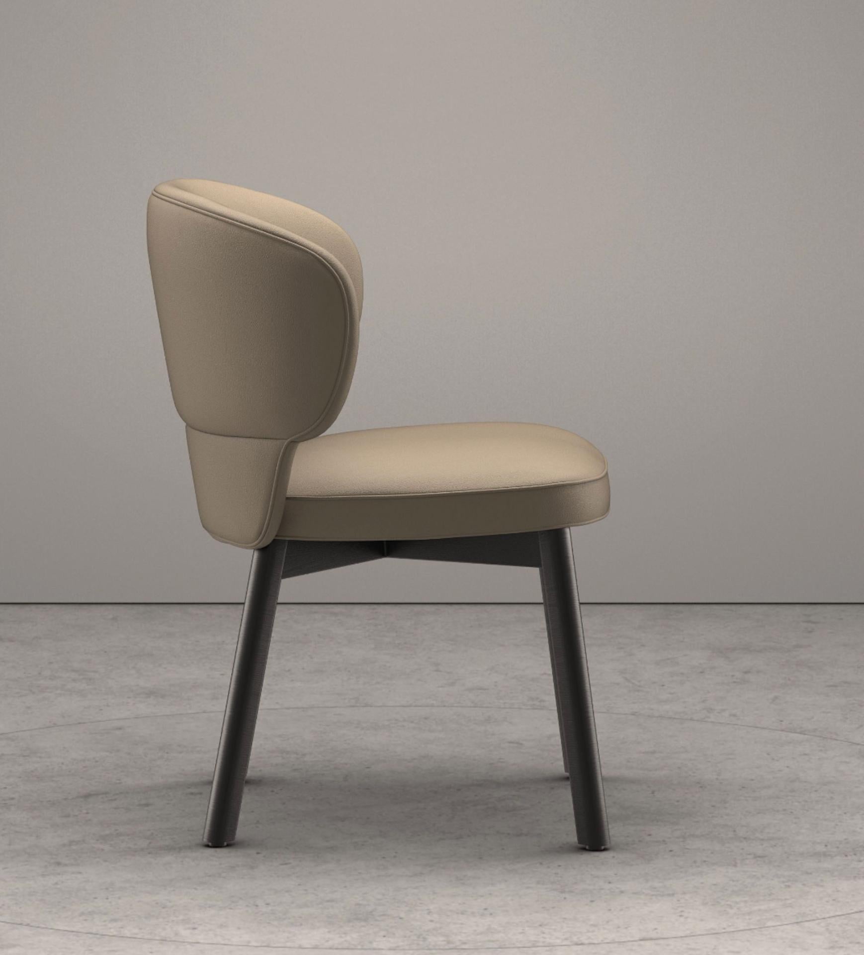 Austrian Set of Two Wittmann Nappa Leather Morton Chairs Designed by  Sebastian Herkner For Sale