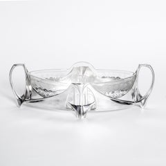 Set of Two W.M.F. Silver Plate Flower Vases and Jardinière, Jugendstil Period