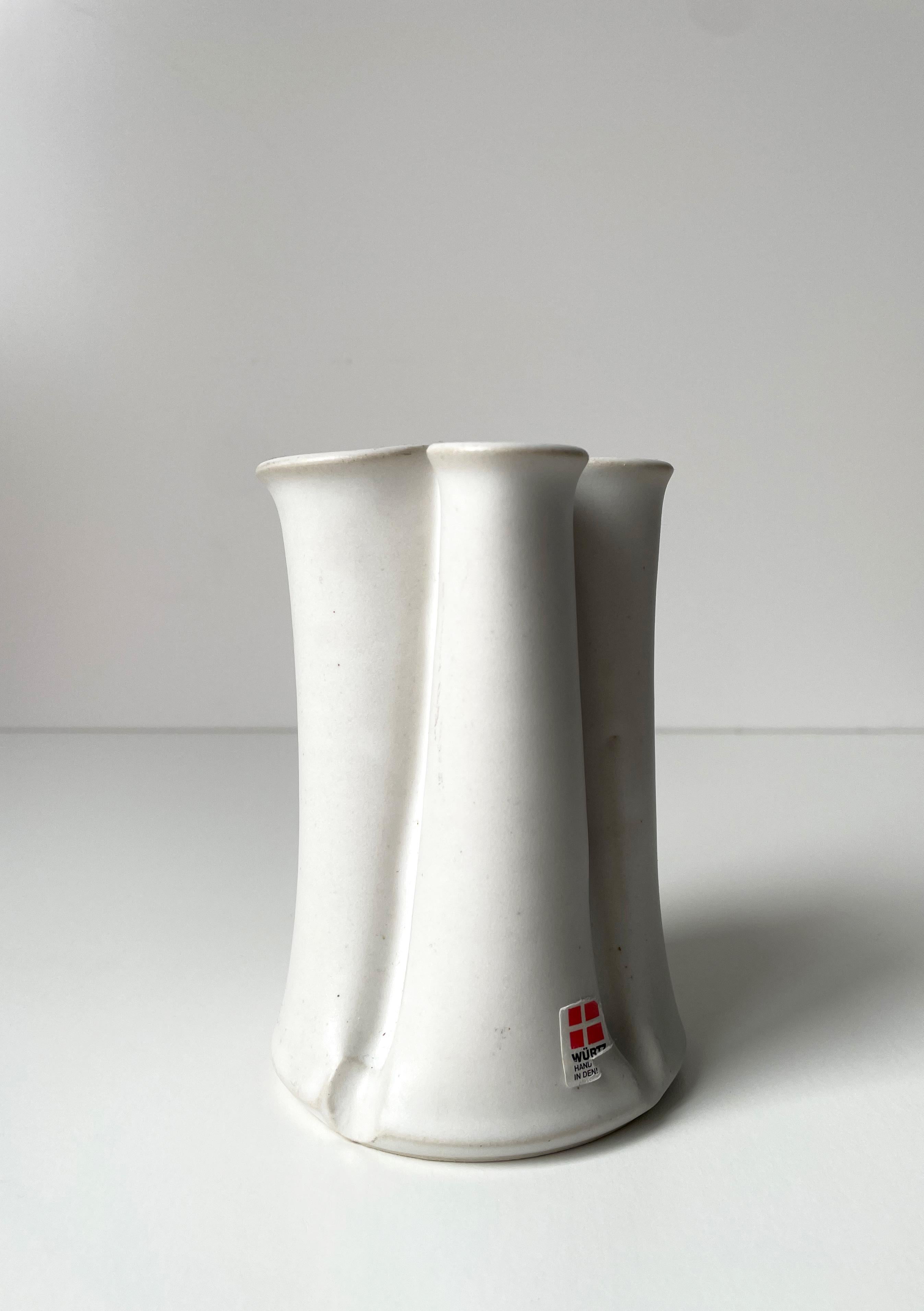 Satz von zwei dänischen organischen modernen Keramikvasen, Würtz, 1980er Jahre im Angebot 3