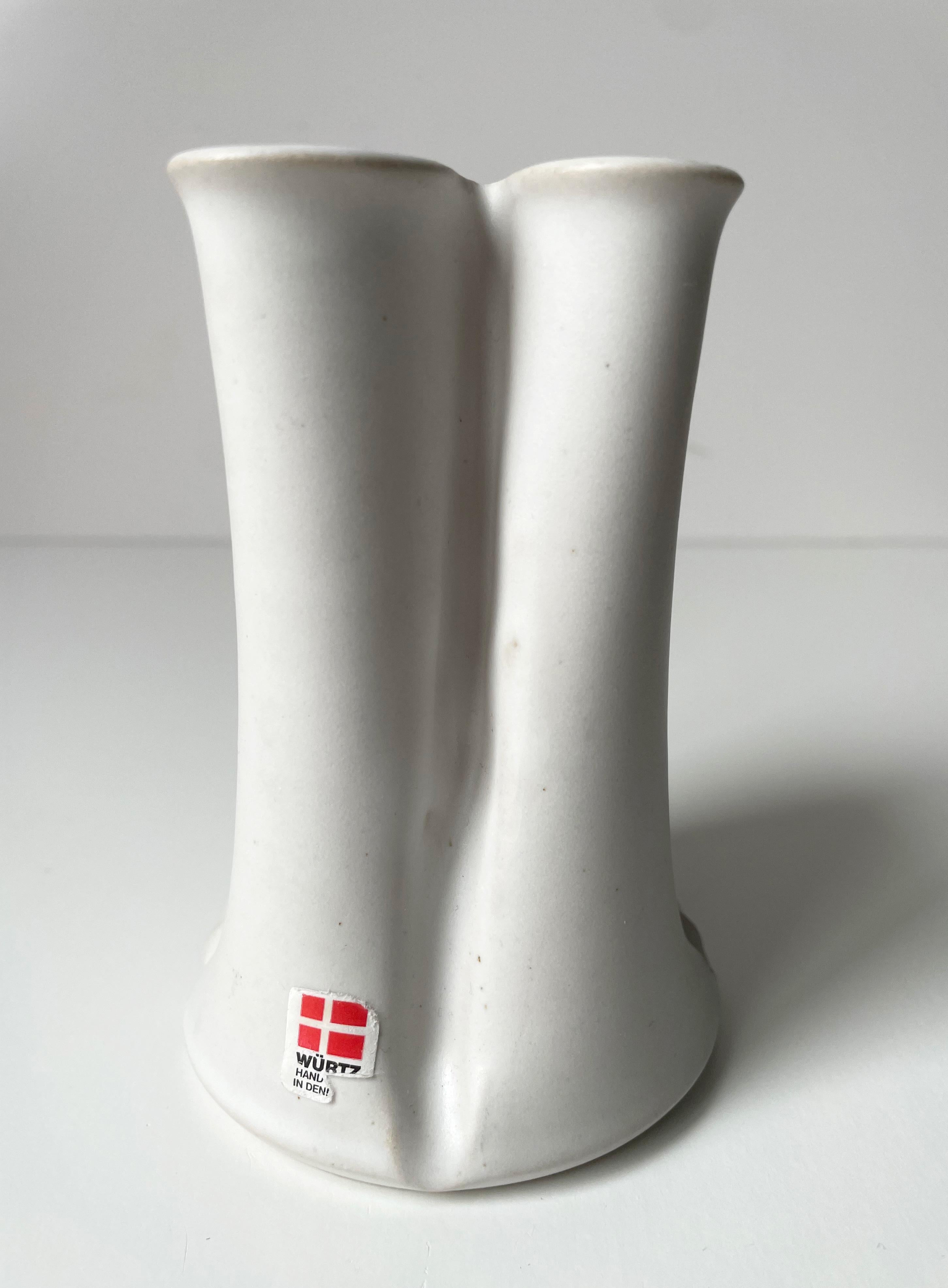 Ensemble de deux vases danois en céramique organique moderne, Würtz, années 1980 en vente 7
