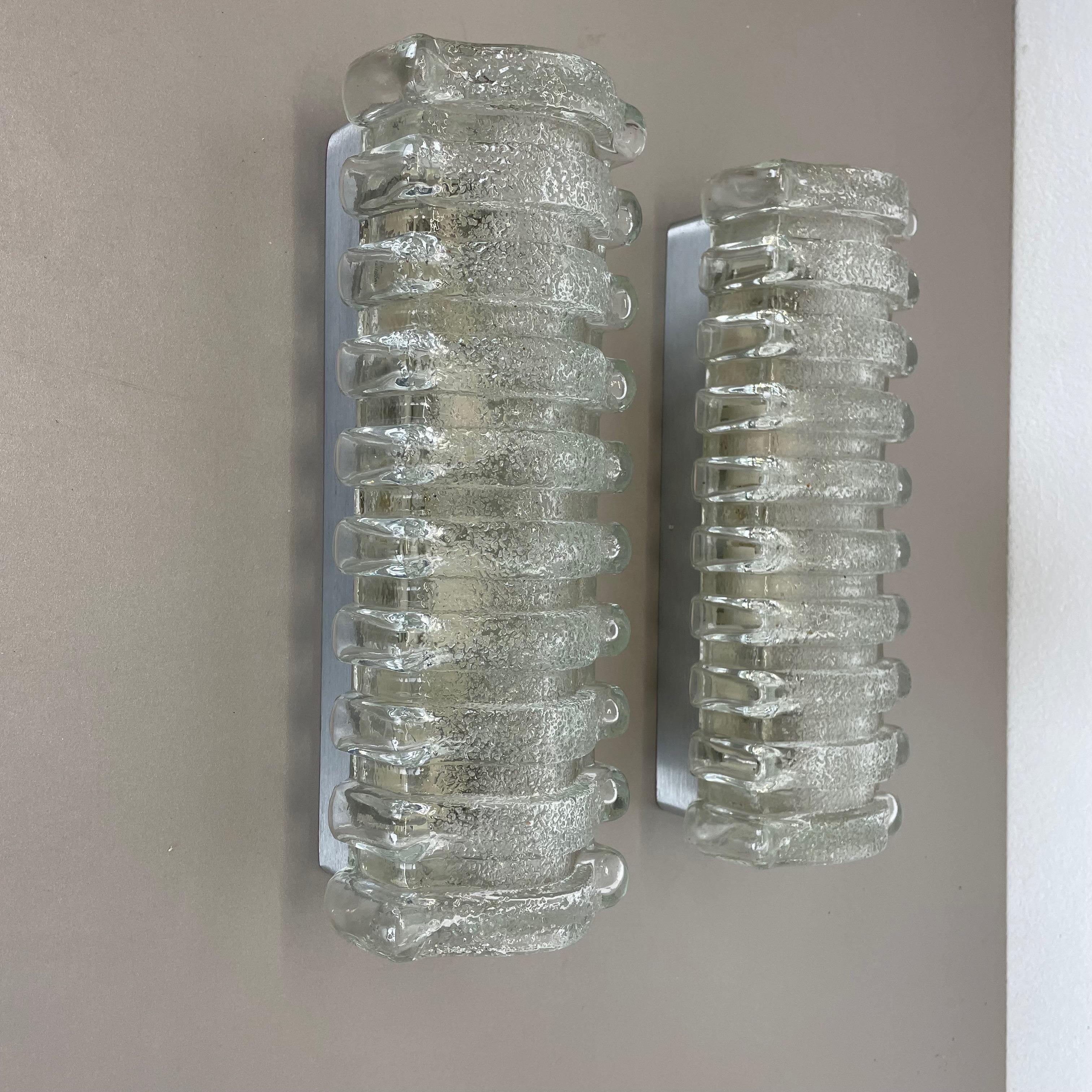 Article:

Wall lights set of two



Producer: 

Glashütte Limburg, Germany.


Design:

Helena Tynell attr.


Origin: 

Germany


Age: 

1970s





This fantastic glass wall light was produced in 1970s in Germany by