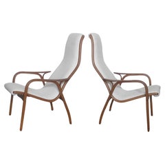 Set of Two Yngve Ekstrom Lamino Chair For Swedese 1970s