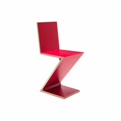 Zwei Zig Zag Stühle von Gerrit Thomas Rietveld für Cassina