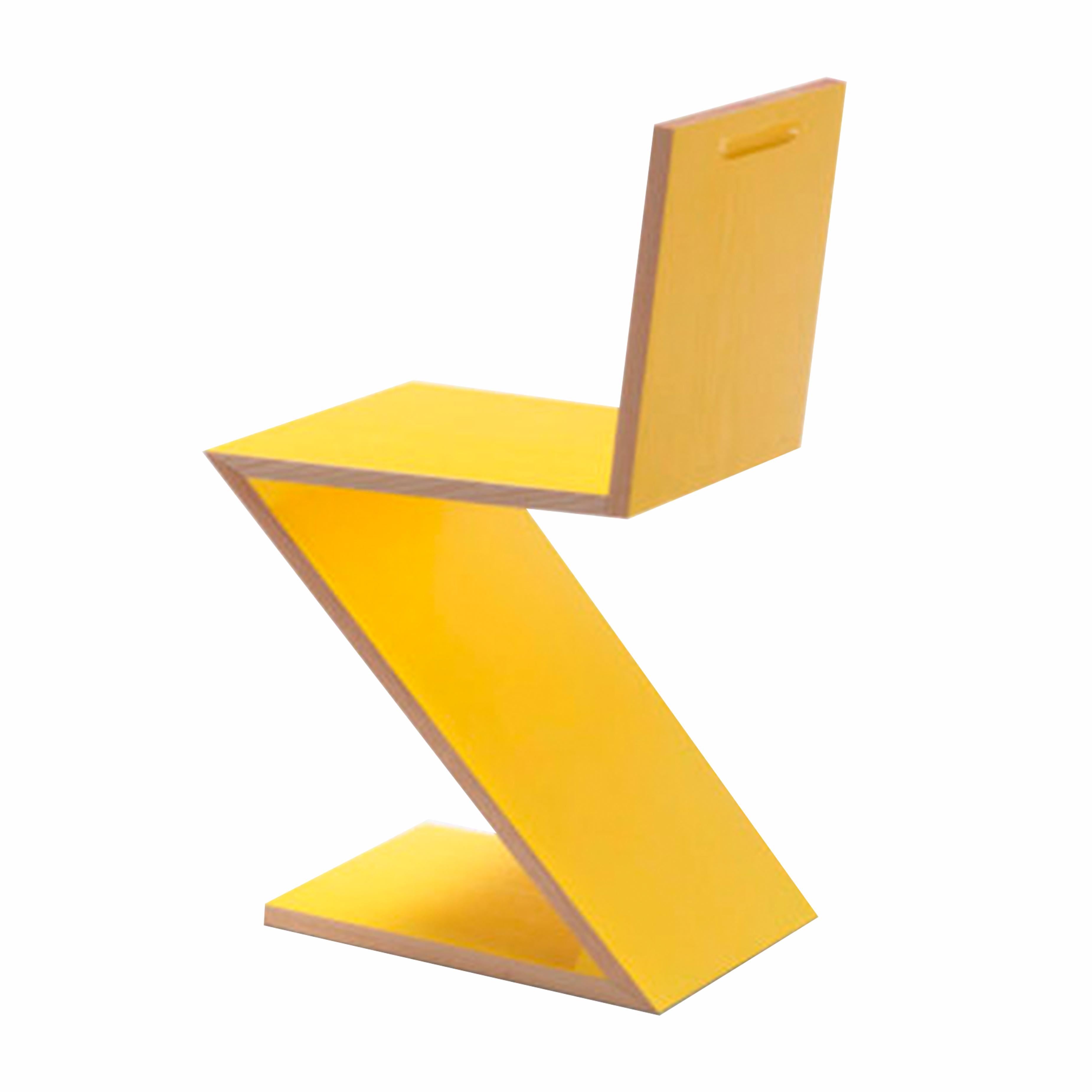 Mid-Century Modern Set of Two Zig Zag  Chair by Gerrit Thomas Rietveld for Cassina For Sale