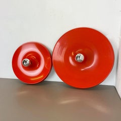 Set of Two Charlotte Perriand Style Disc Wall Light by Honsel Attr., Germany 70s