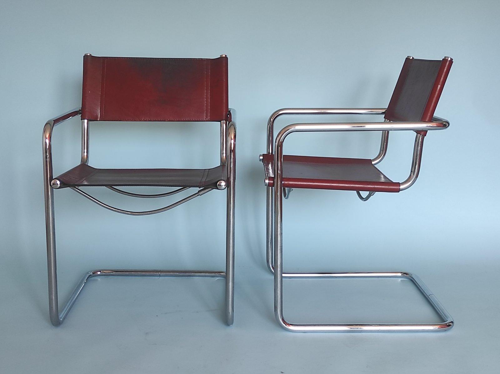  Set of TwoUNIFOR Cantilever Chair By Tito Agnoli 1970s For Sale 2