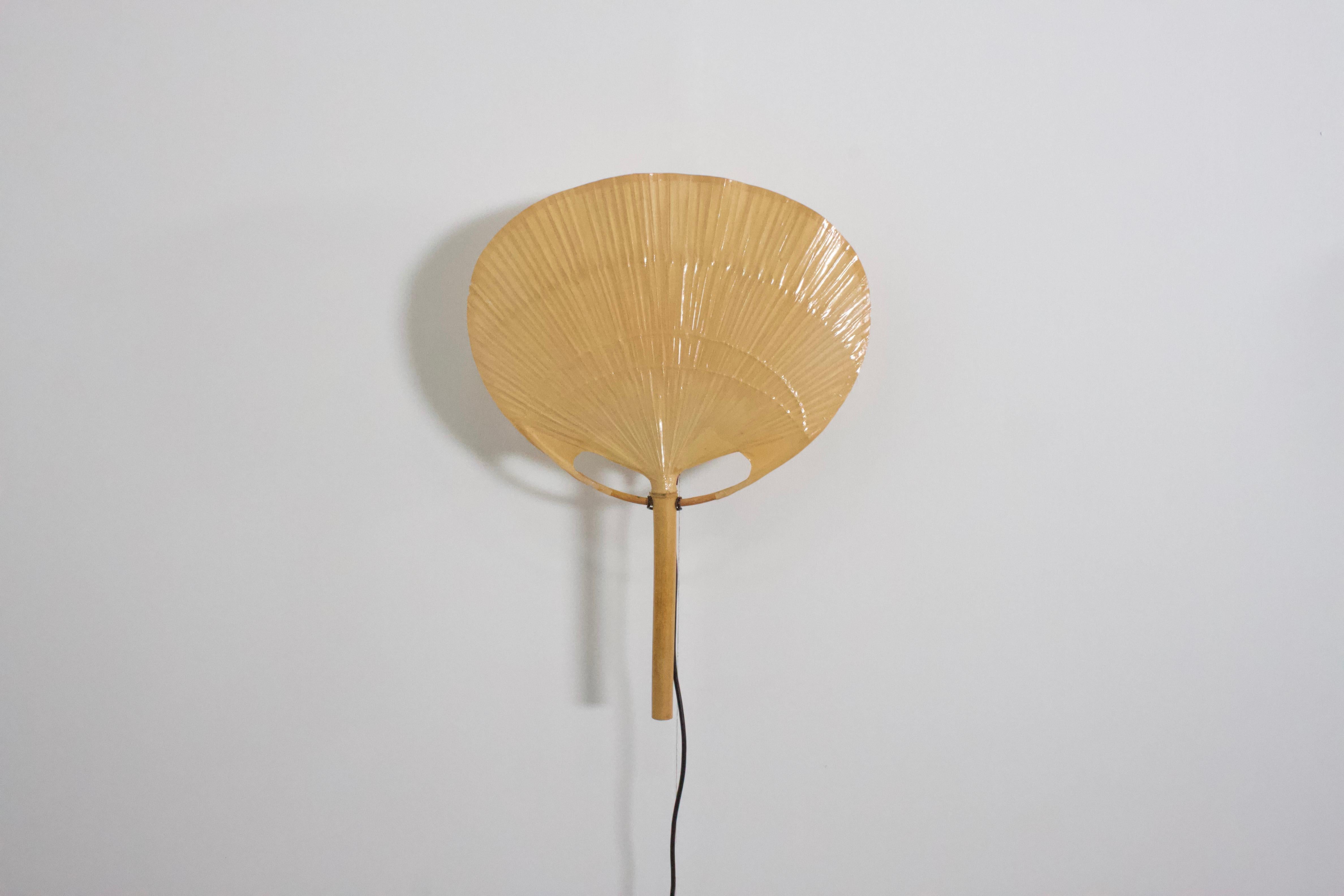 Set of ‘Uchiwa II’ Fan Wall Lamps by Ingo Maurer, 1974 In Good Condition In Echt, NL