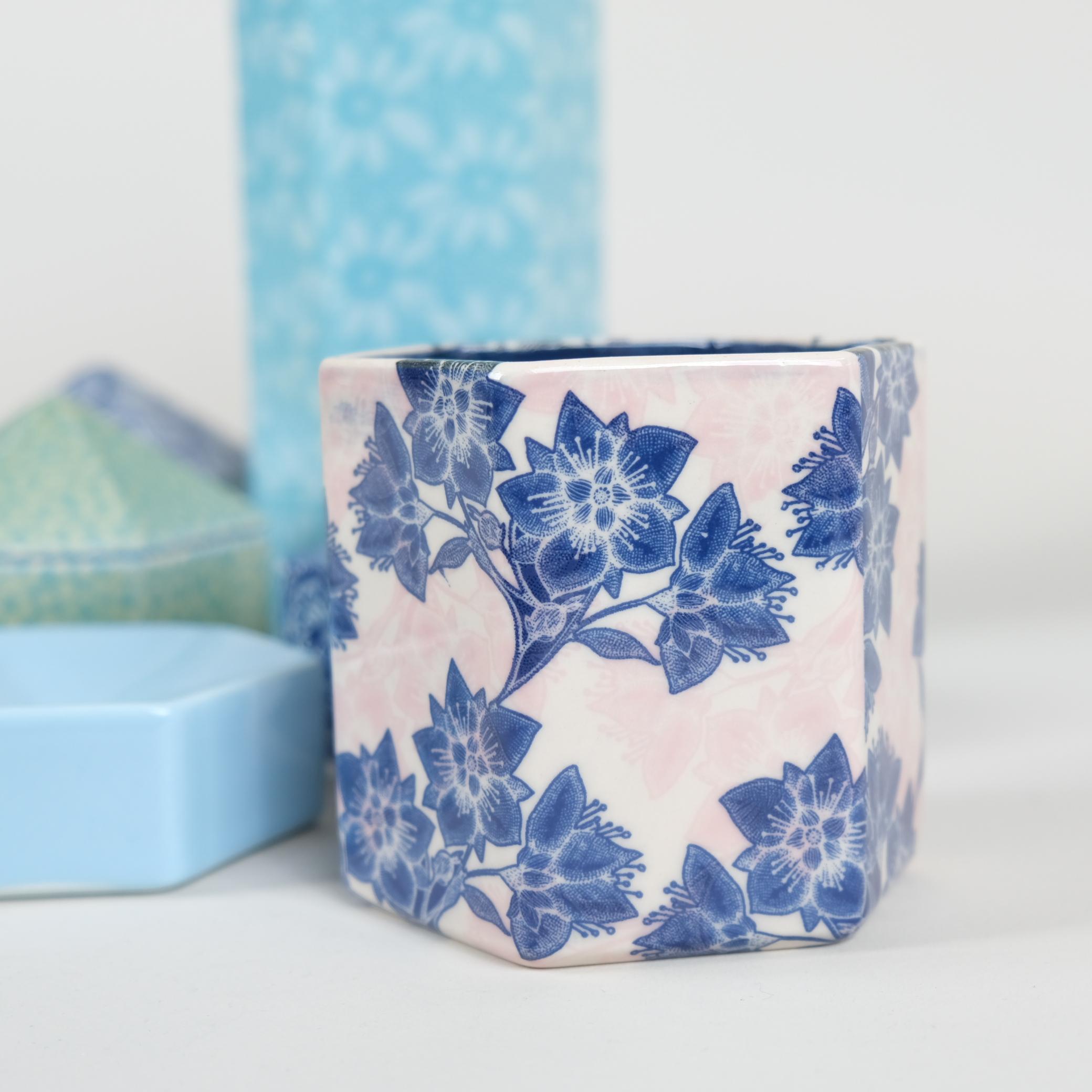 Scandinavian Modern Set of Unique Hexagon Ceramic Objects, Heini Riitahuhta, Arabia Art Departement For Sale