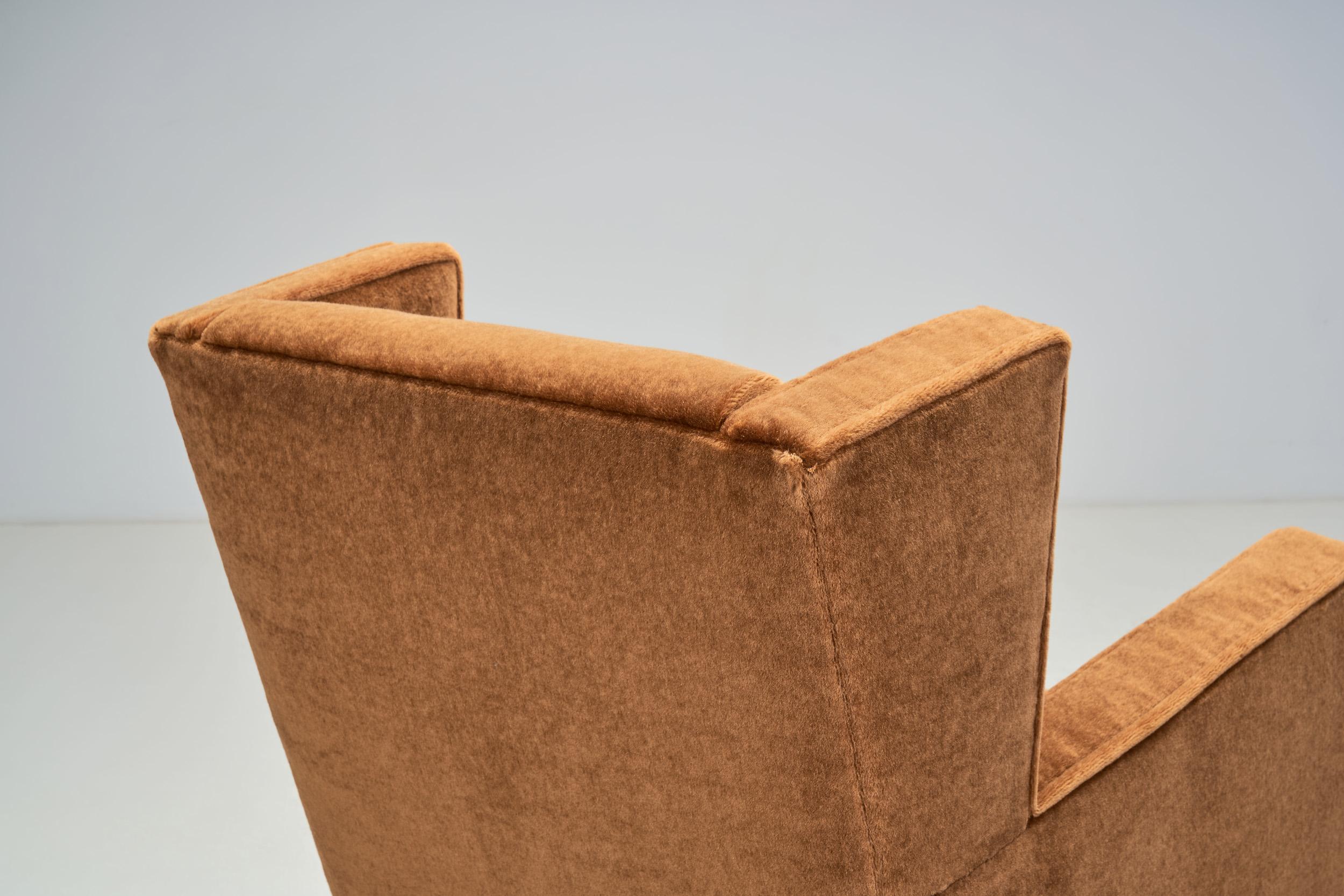 Ensemble de fauteuils Art Déco tapissés, Europe, première moitié du 20ème siècle en vente 4
