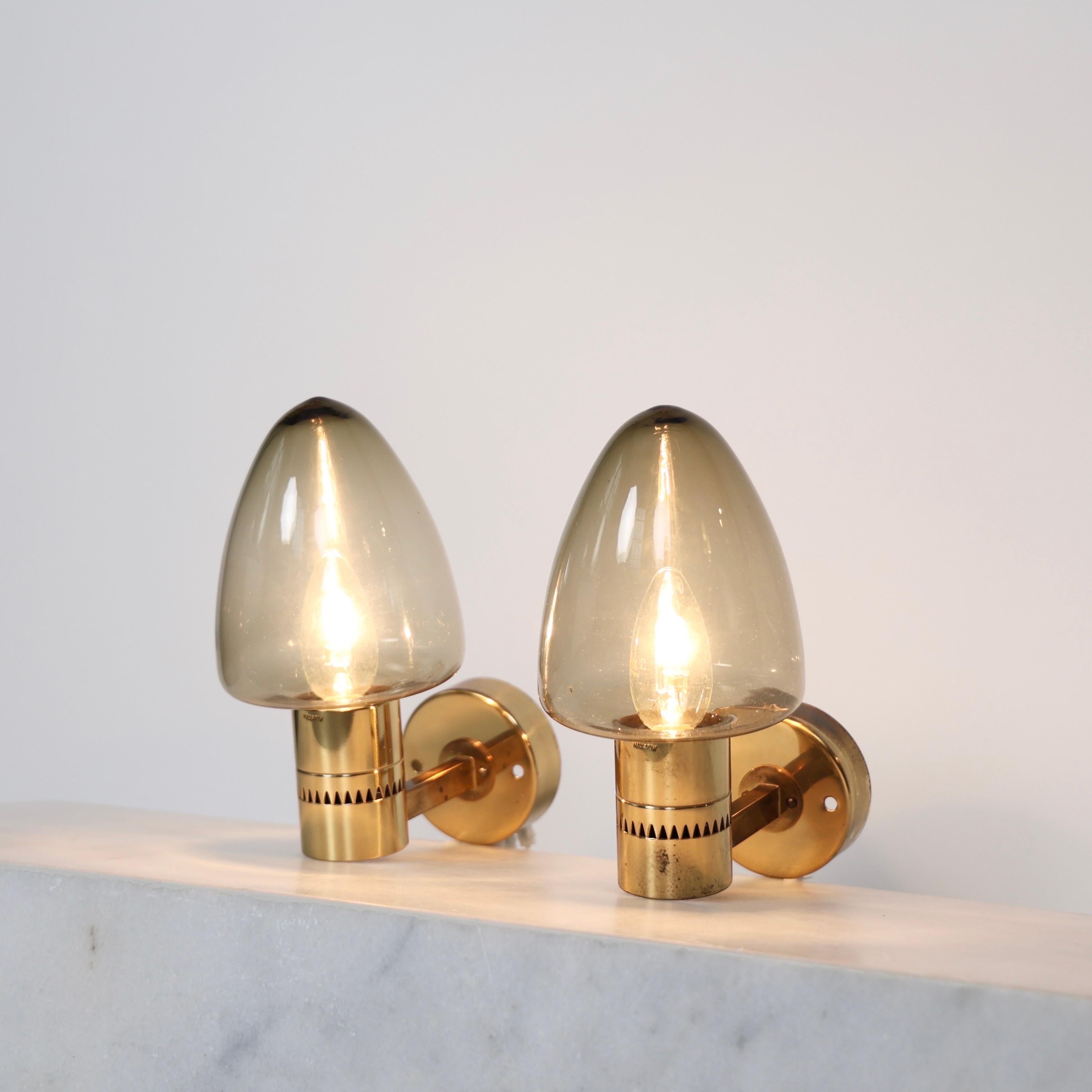Scandinave moderne Set of V220 Sconces by Hans-Agne Jakobsson, 1960s, Sweden en vente