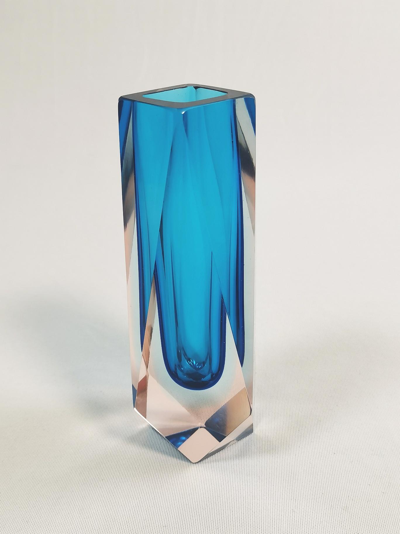 Mid-Century moderno Set di vaso + posacenere Mandruzzato, Goccia Italia, anni '70 in vendita