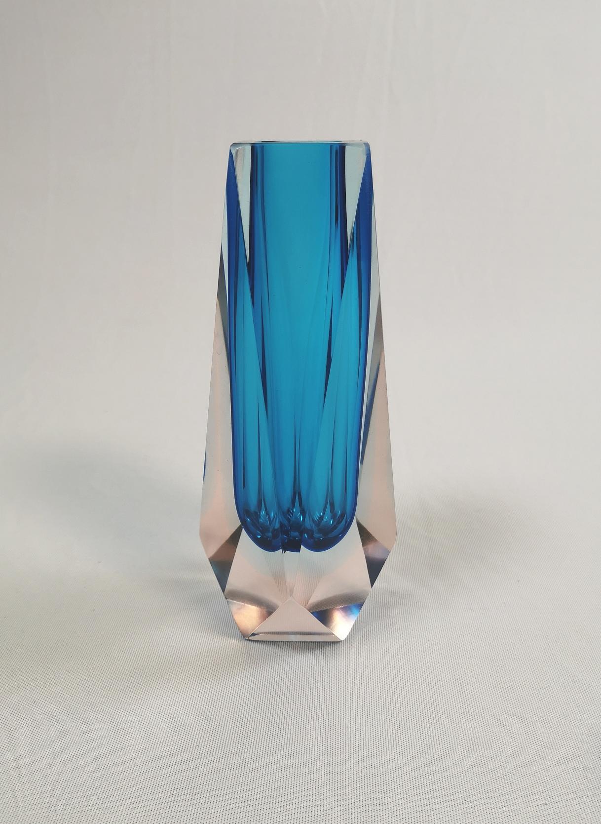 Fine XX secolo Set di vaso + posacenere Mandruzzato, Goccia Italia, anni '70 in vendita