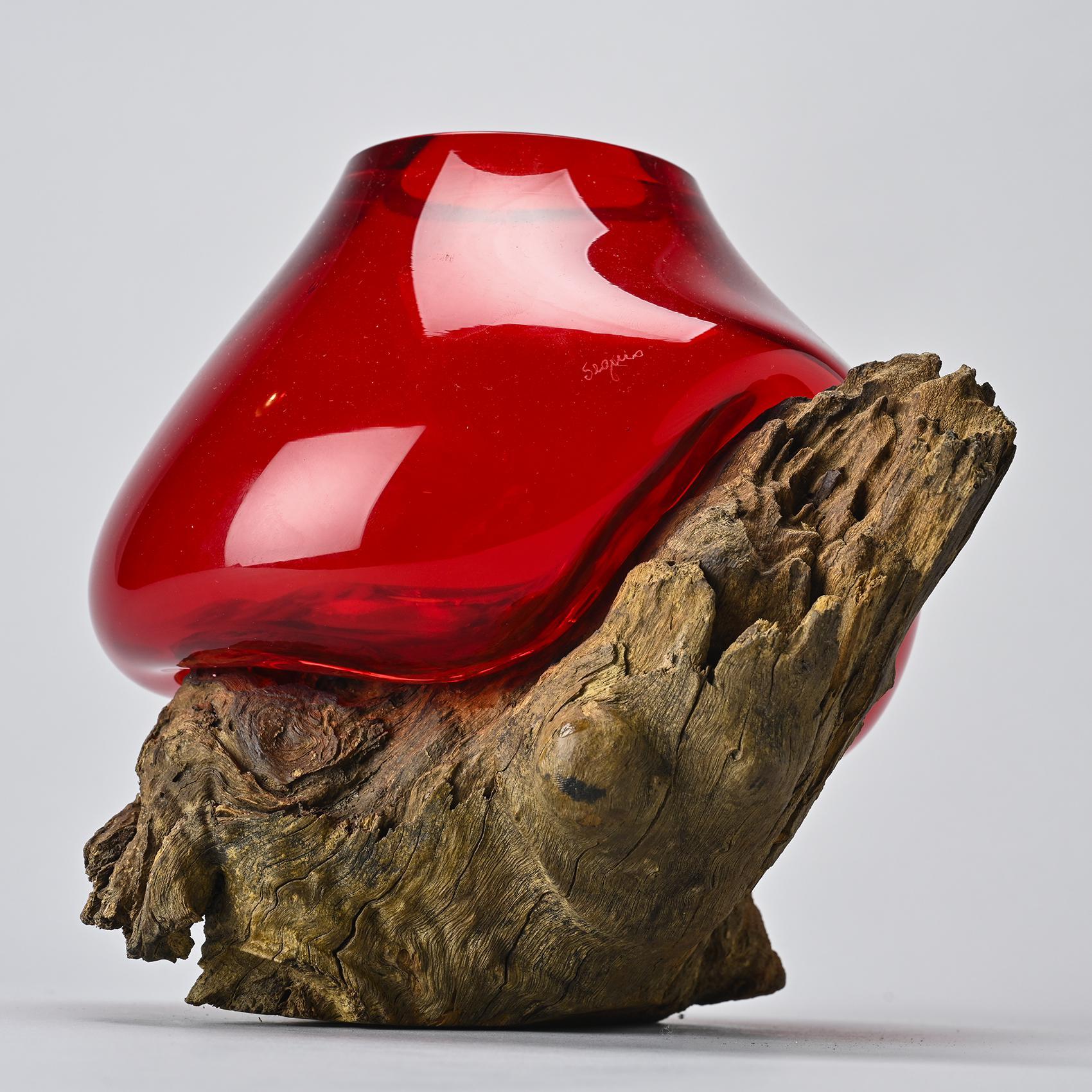 Set di vasi in vetro di Murano di Adriano Seguso In condizioni ottime in vendita a VILLEURBANNE, FR