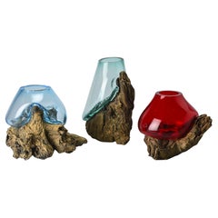 Set of vases in Murano Glass by Adriano Seguso