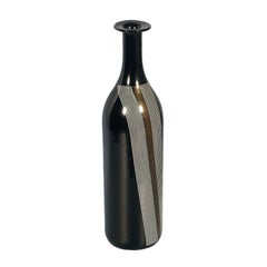 Set of Vases Tapio Wirkkala for Venini Attributable in Blown Black Murano Glass