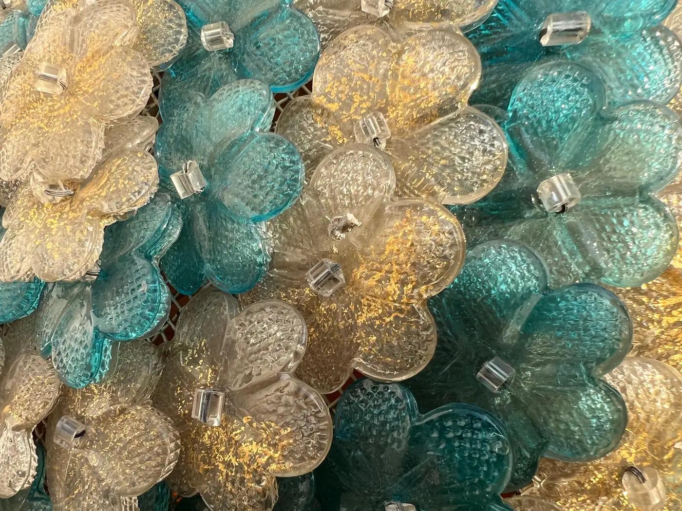Set di lampade veneziane da soffitto e da parete. Murano, anni '50 in vendita 2