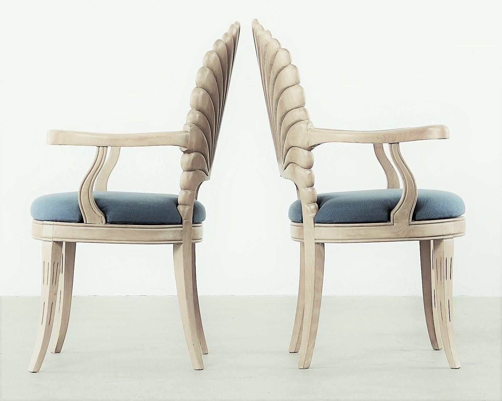 scallop dining chair