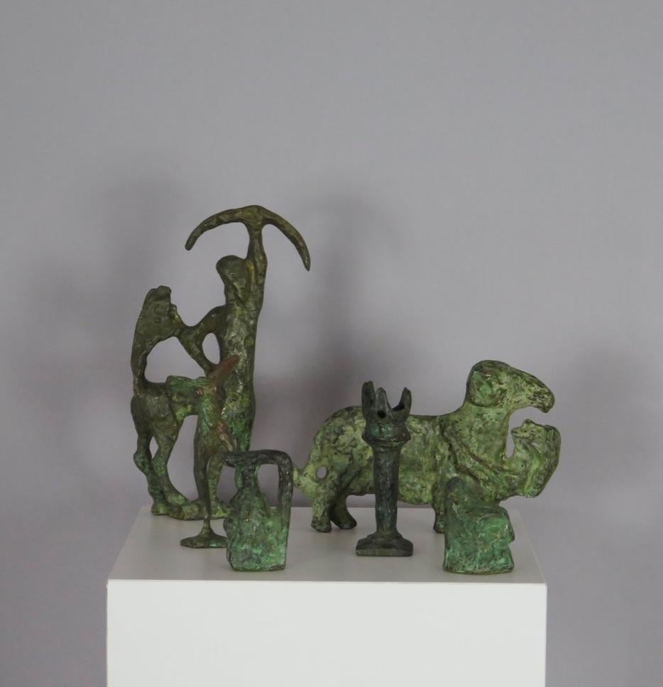 Set Hellenistische Verdigris-Bronze-Skulpturen, Italien (Italienisch) im Angebot