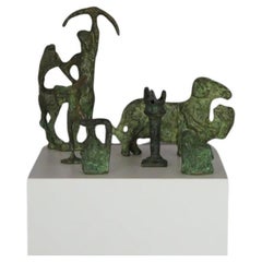 Set Hellenistische Verdigris-Bronze-Skulpturen, Italien