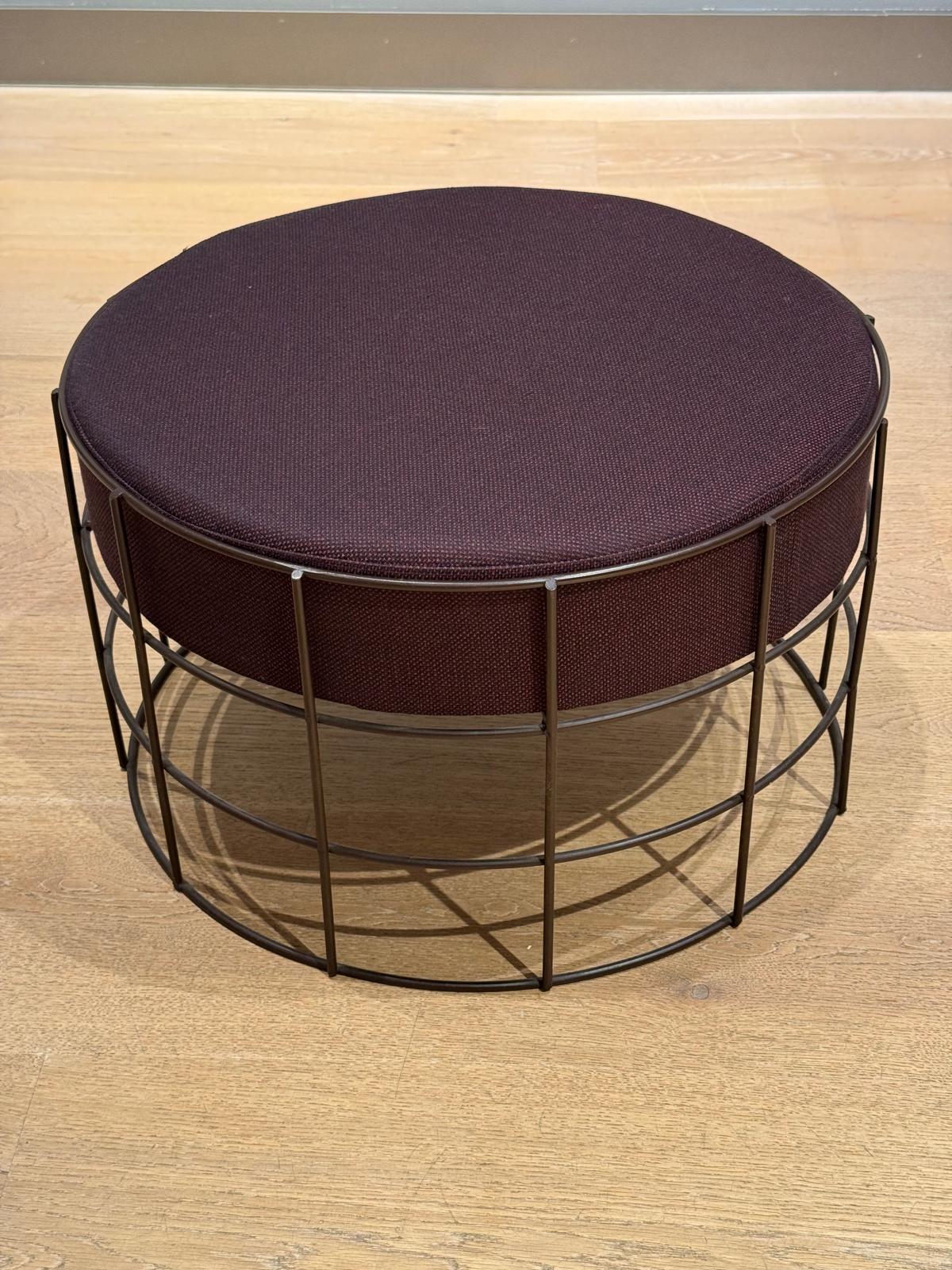Set of Verner Panton square wire stool and circular wire stool For Sale 6