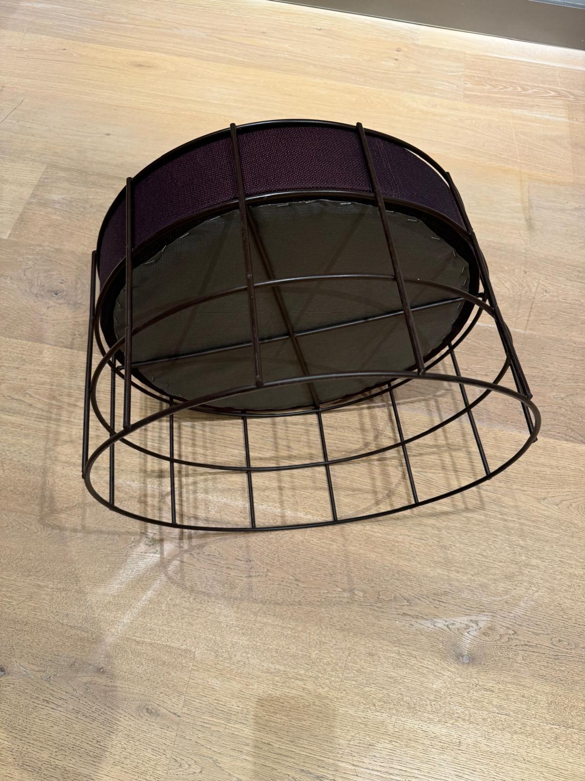 Set of Verner Panton square wire stool and circular wire stool For Sale 7