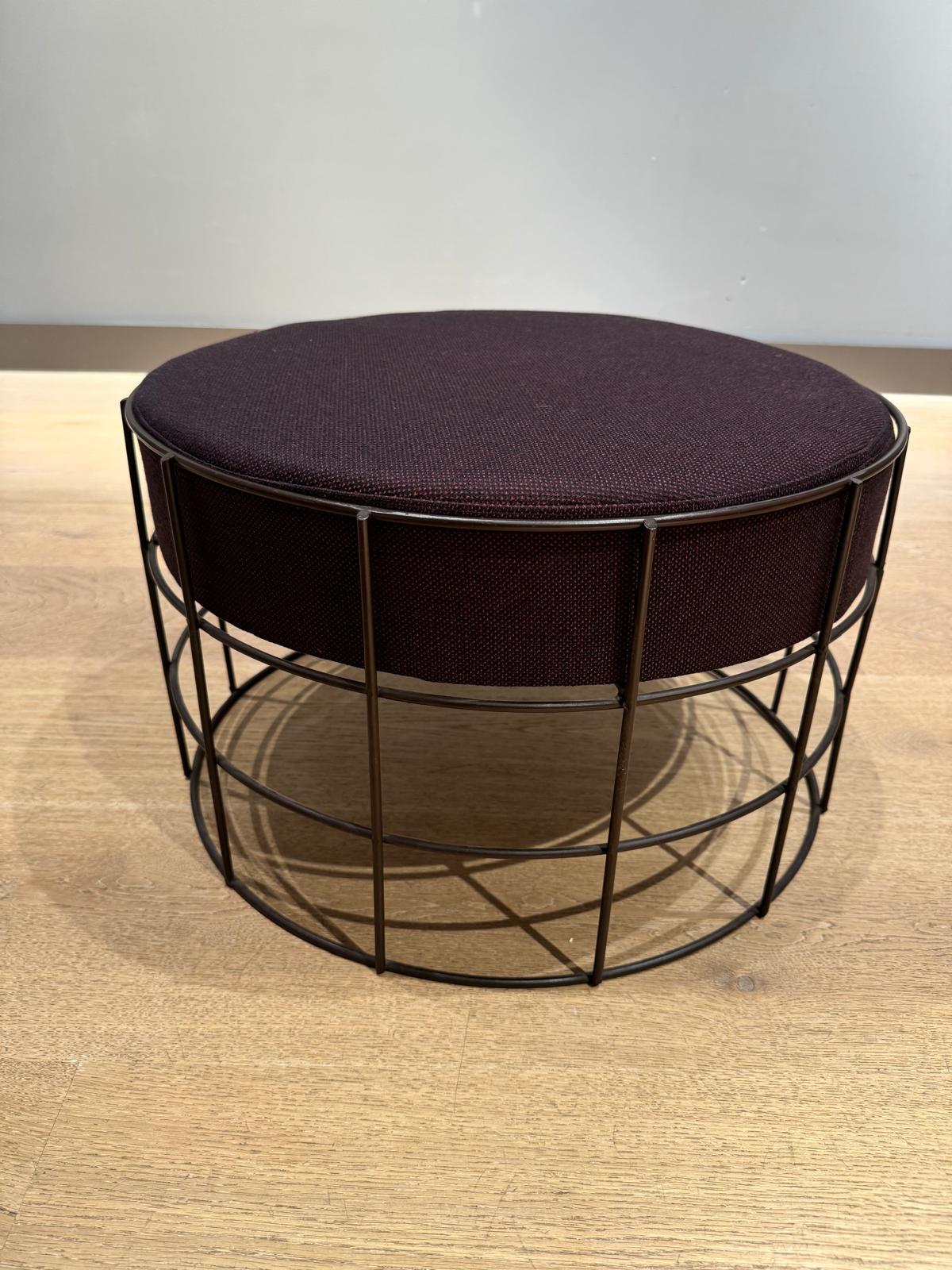 Set of Verner Panton square wire stool and circular wire stool For Sale 8
