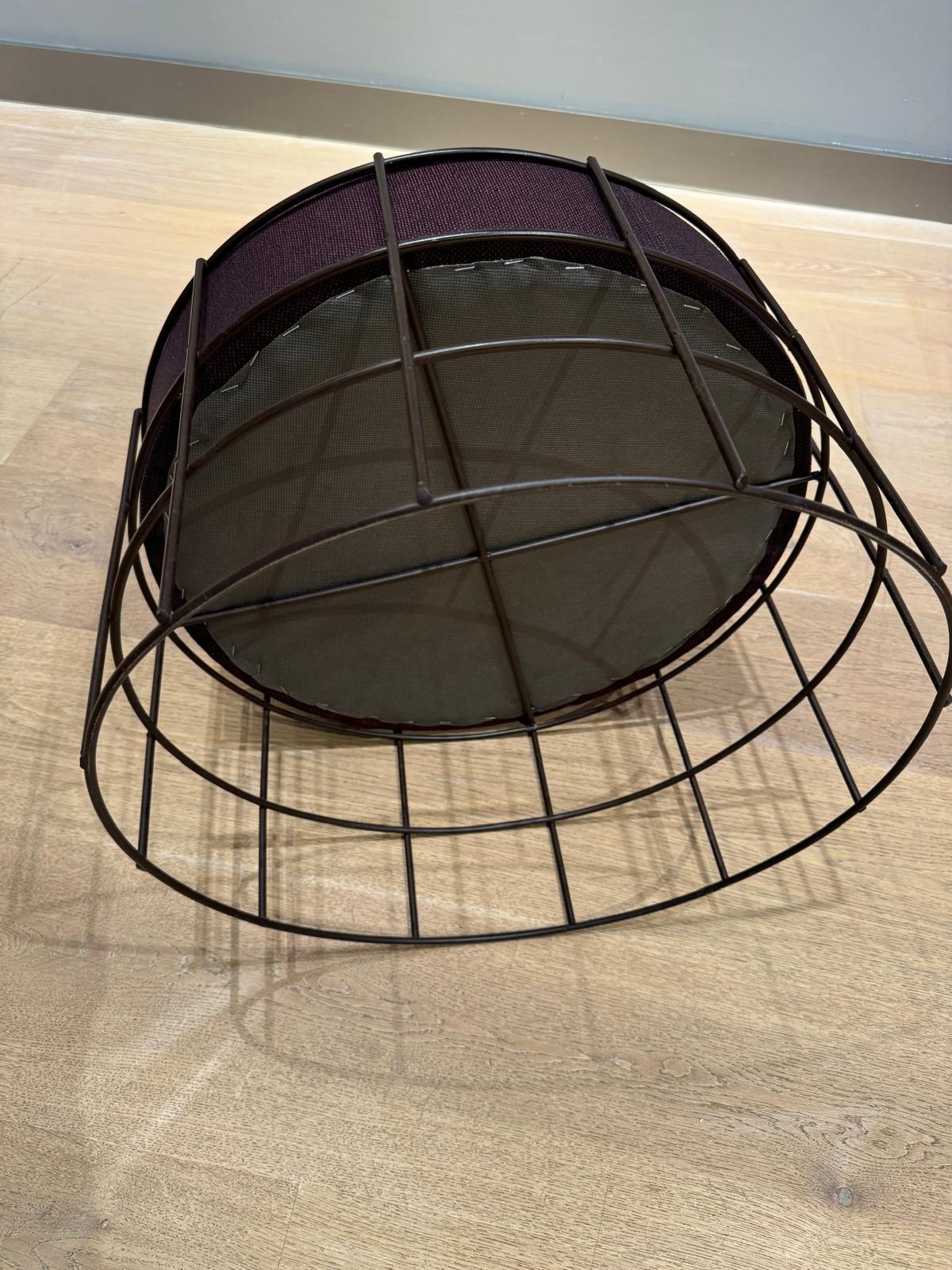 Set of Verner Panton square wire stool and circular wire stool For Sale 11