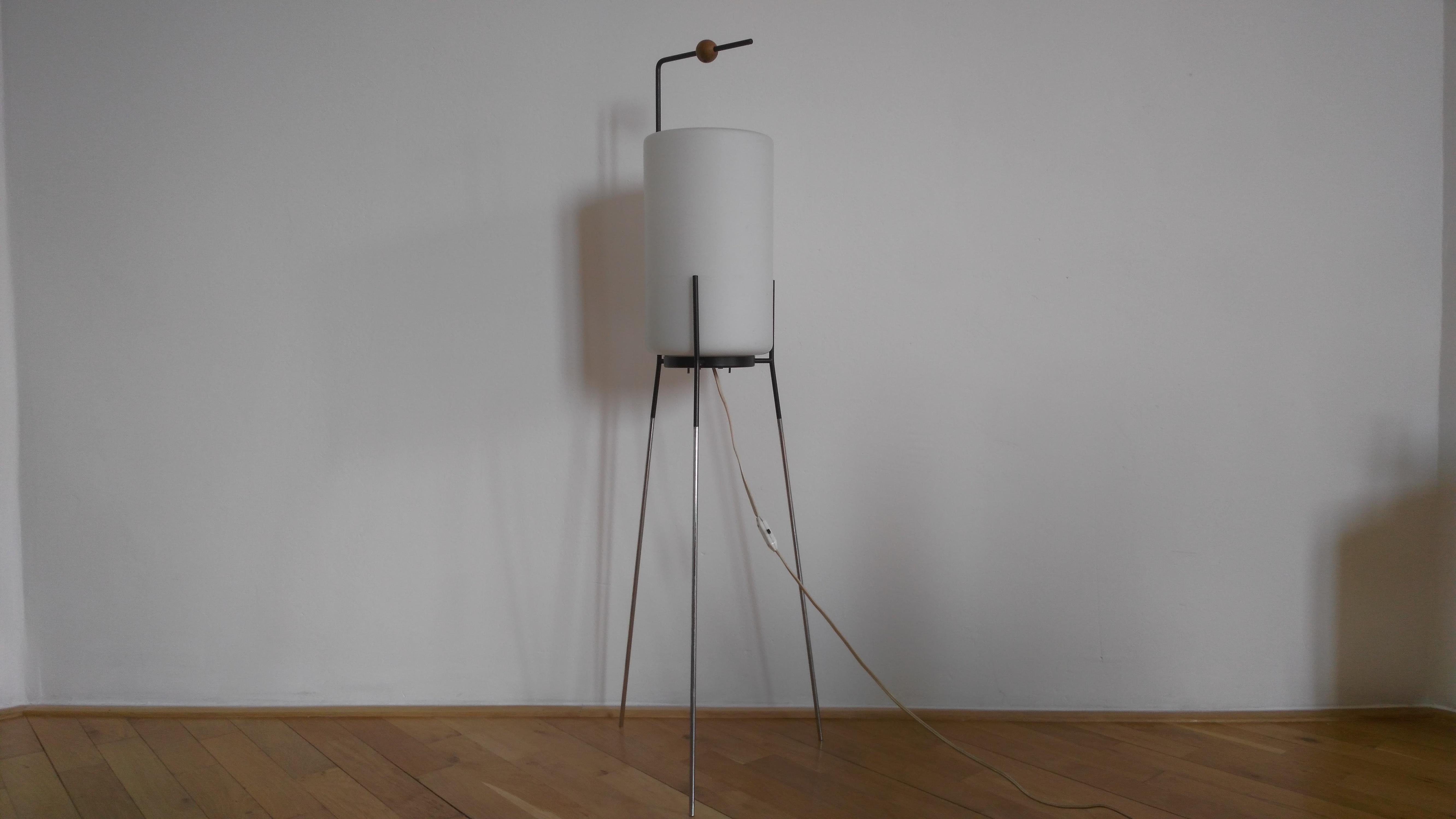 Mid-Century Modern Set of Very Rare Floor Lamps by Josef Hůrka, 1960 For Sale