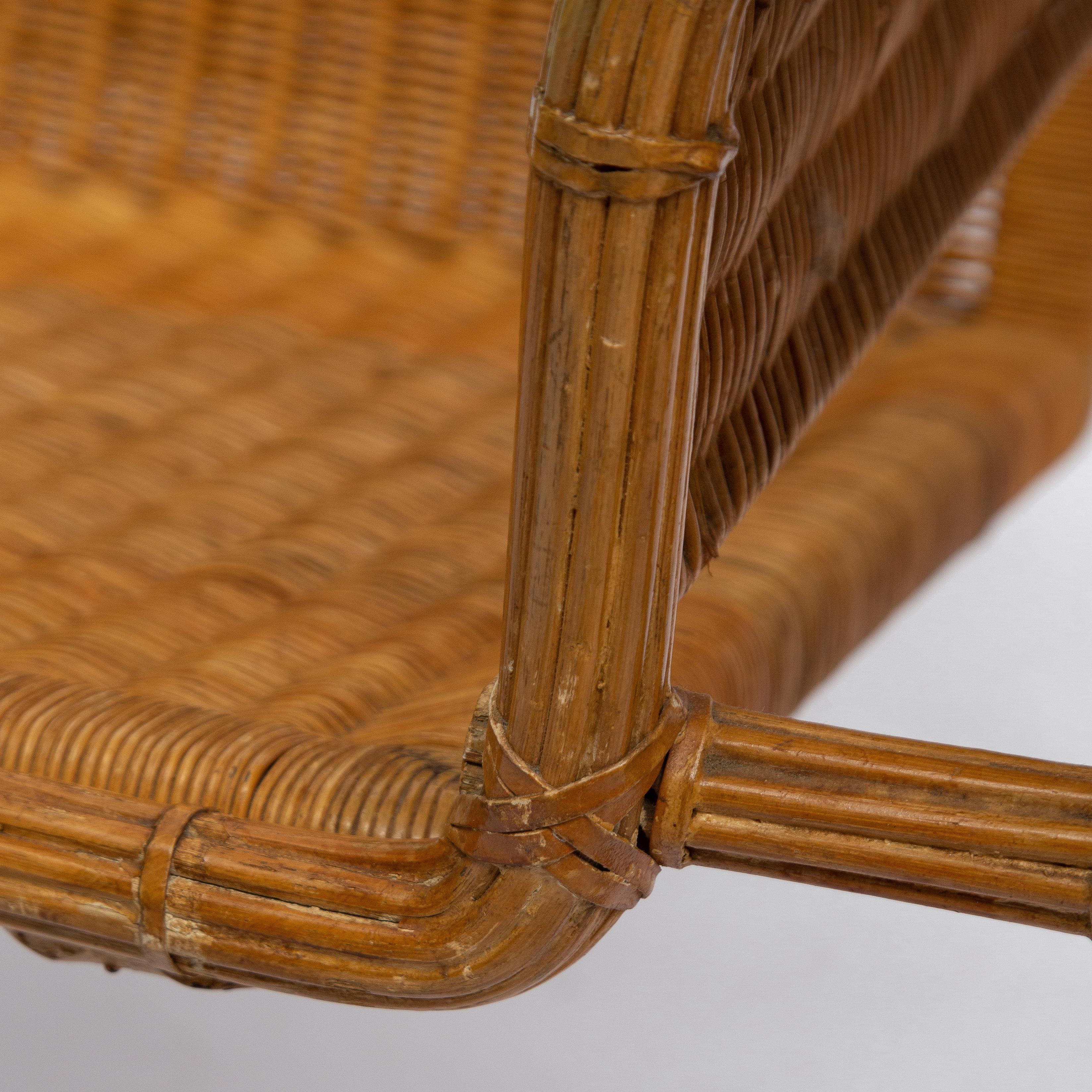 Wicker Chair, Inspired by the Wassily Chair, 1970s 2