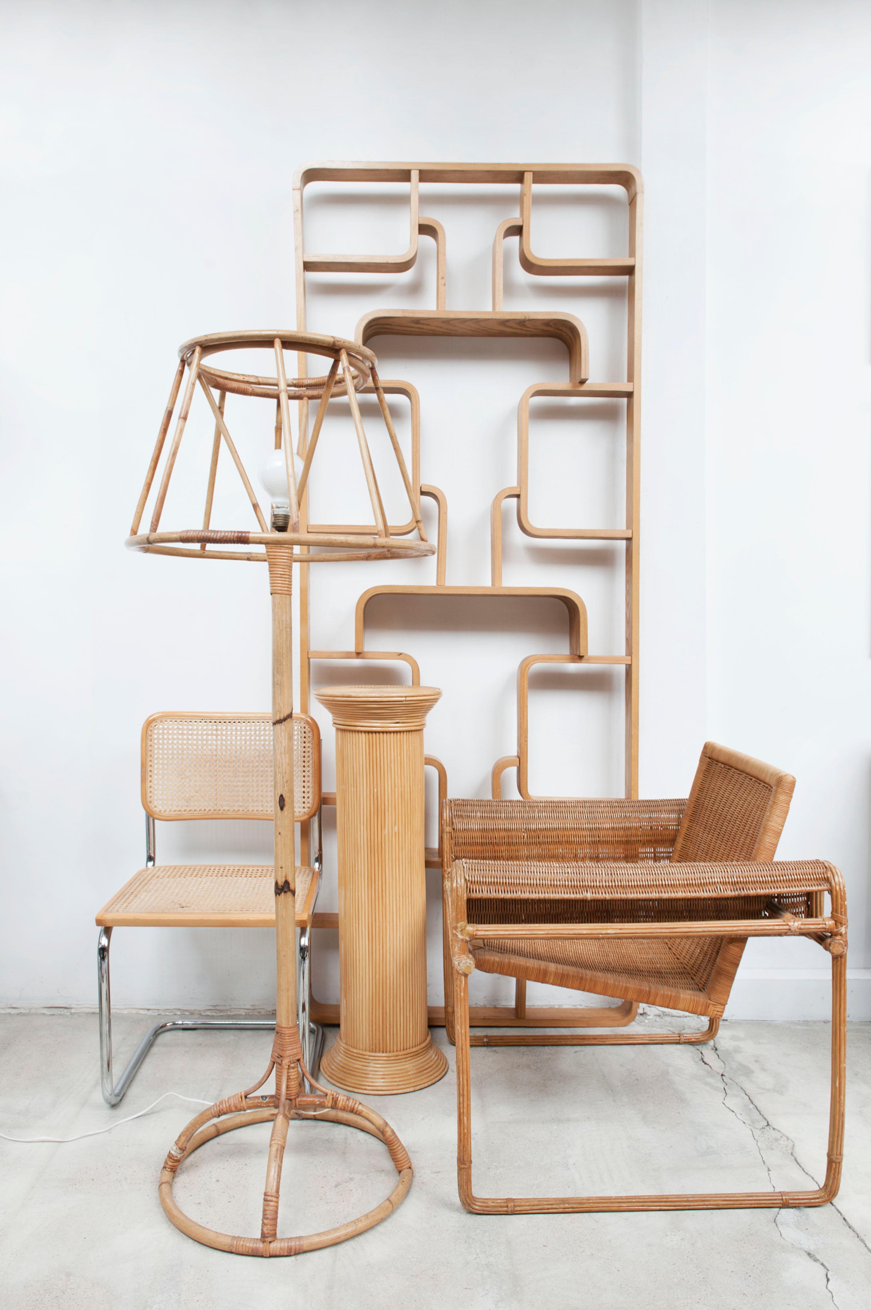 Wicker Chair, Inspired by the Wassily Chair, 1970s 5