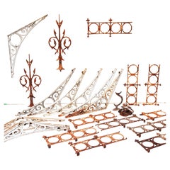 Set of Victorian Cast Iron Greenhouse Brackets