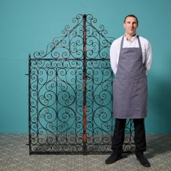 Set of Victorian Wrought Iron Scroll Pedestrian Gates