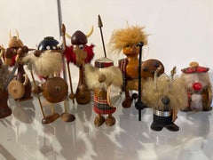 Conjunto de miniaturas de vikingos