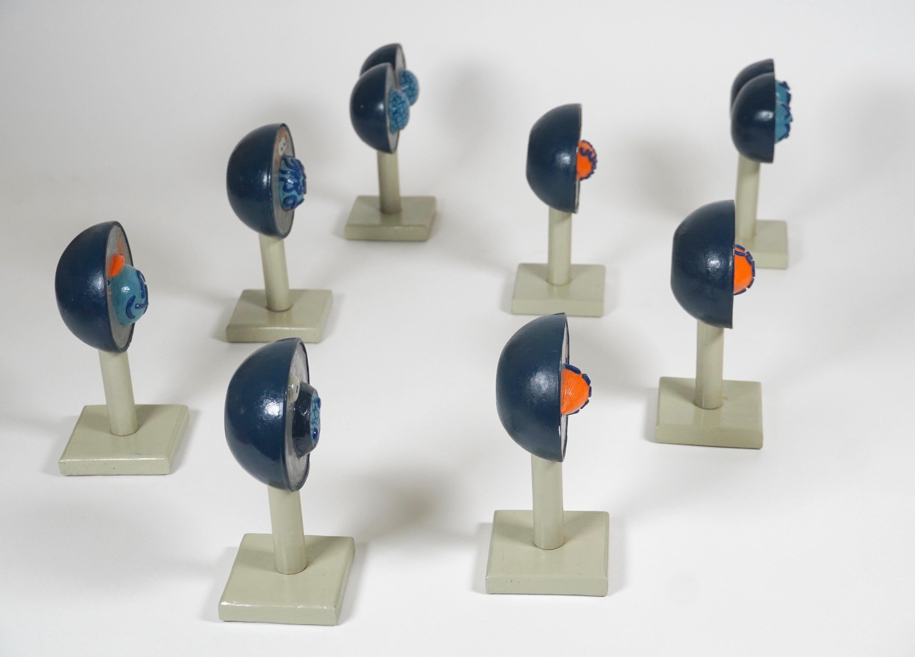 Hand-Crafted Set of Vintage 1960s Handmade Mitosis Scientific Models