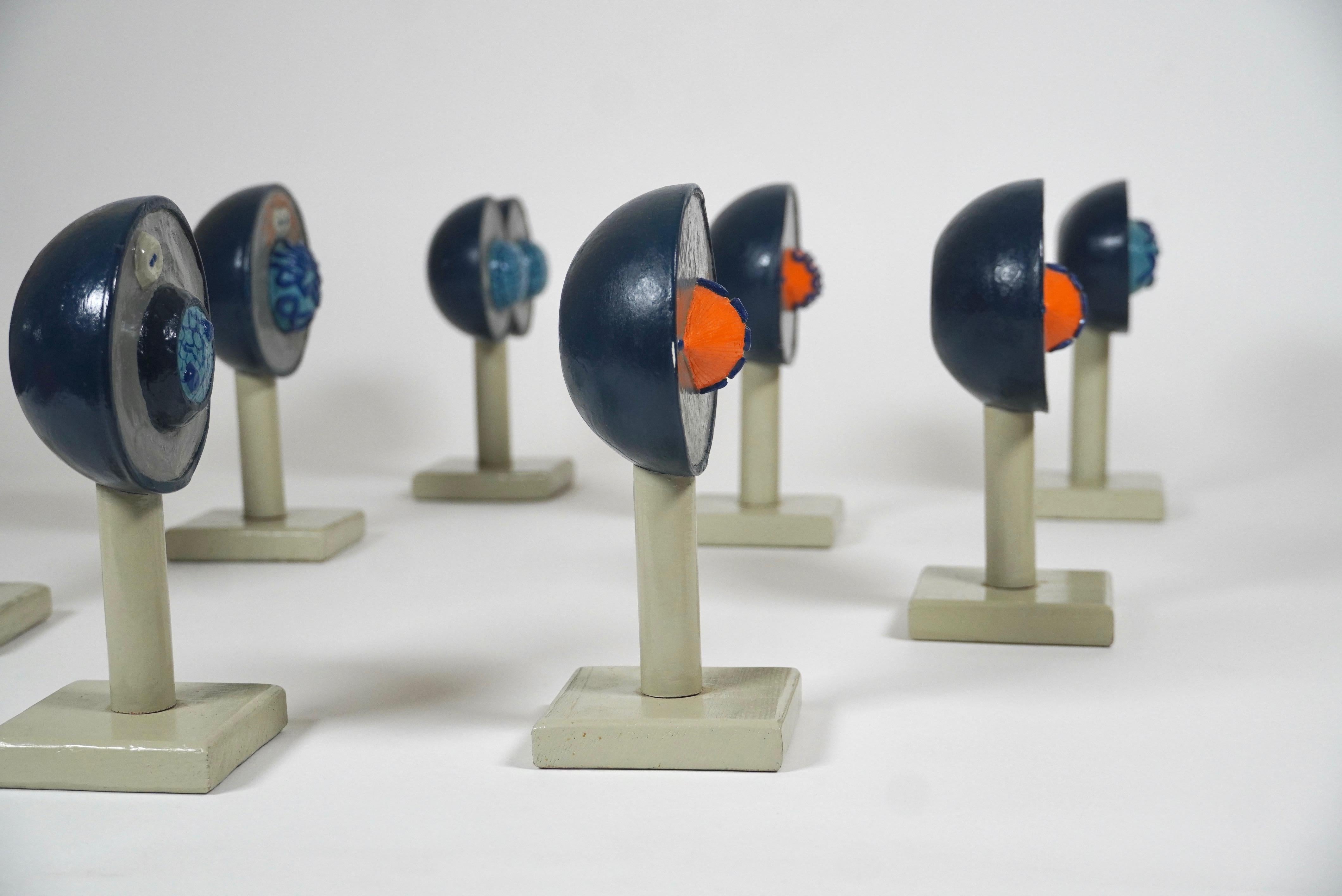 Set of Vintage 1960s Handmade Mitosis Scientific Models In Good Condition In Oakland, CA