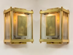 Set of Vintage  Boxed Wall Lights from Venini’s Hotel Collection, Signed