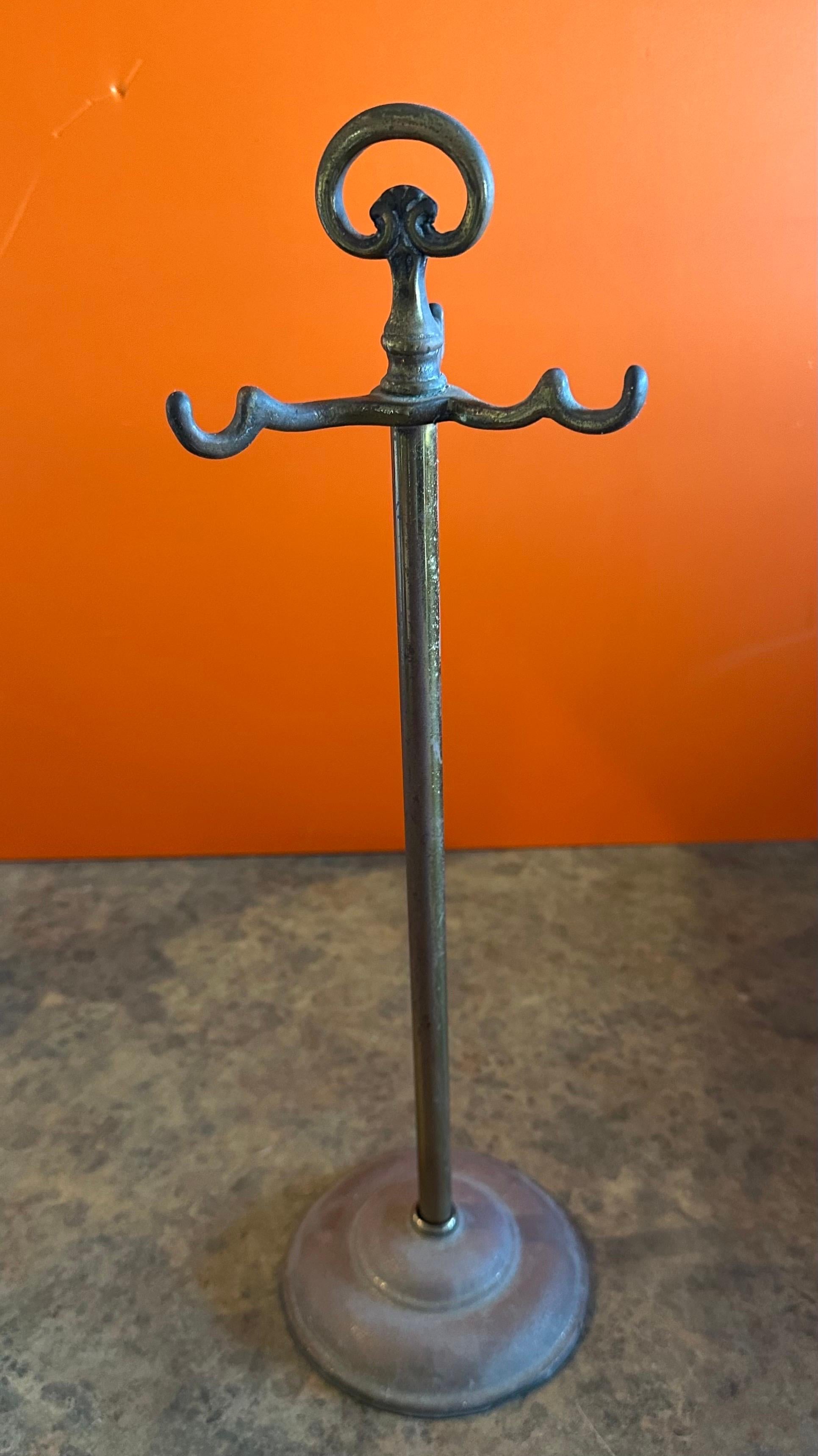 Set of Vintage Brass Fireplace Tools with 